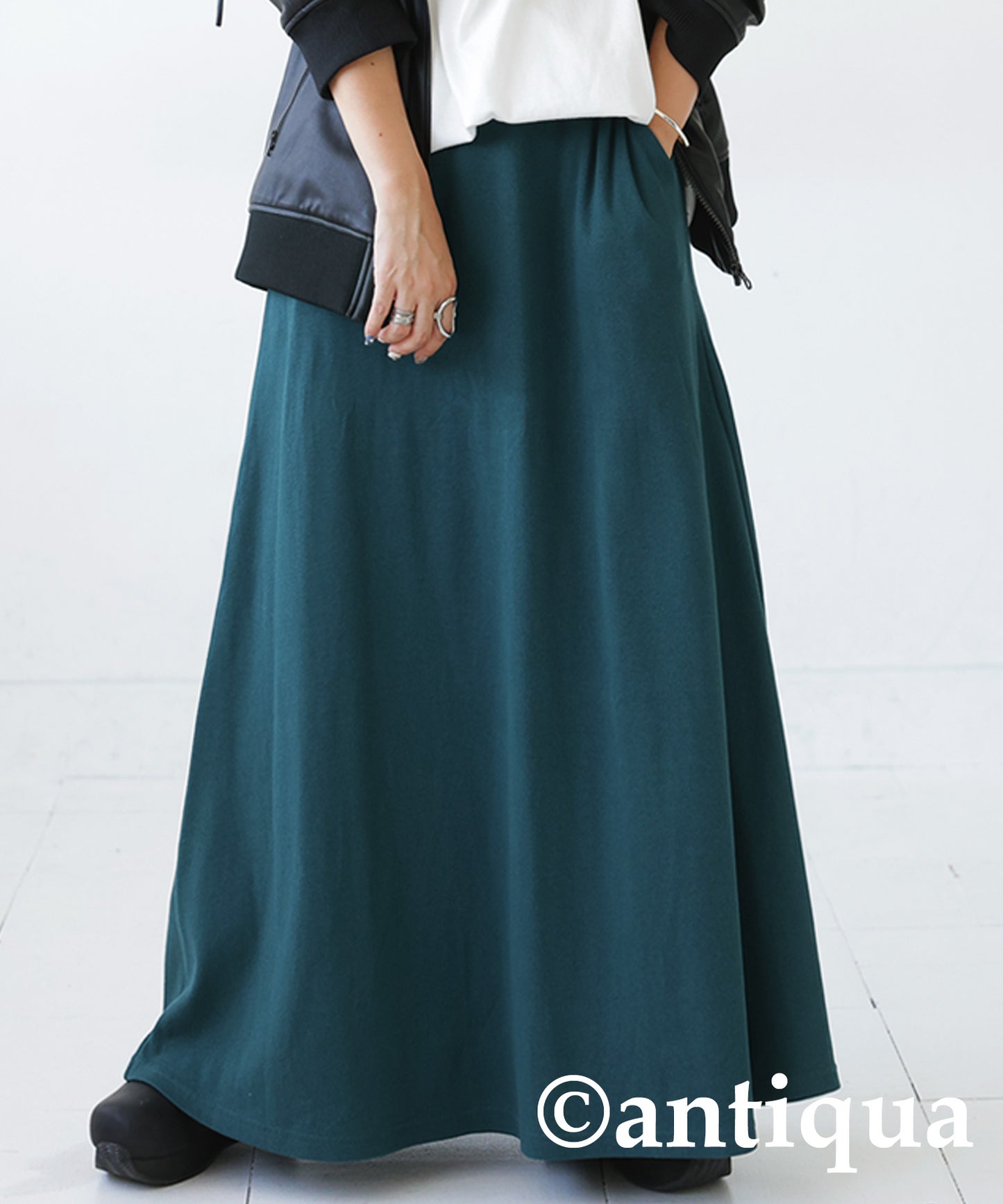 Rib flare skirt Ladies