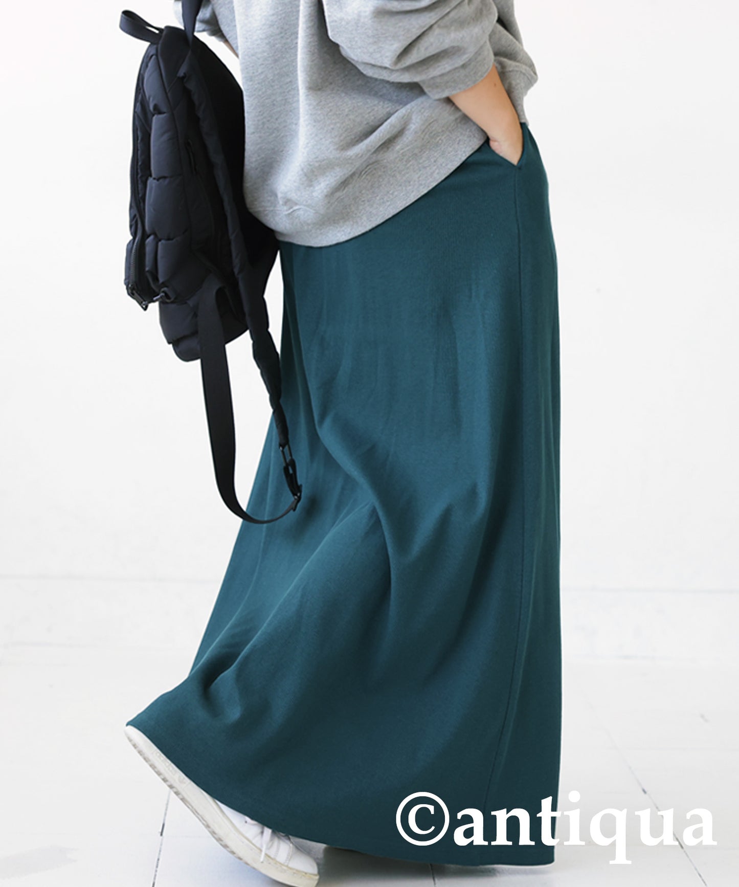 Rib flare skirt Ladies