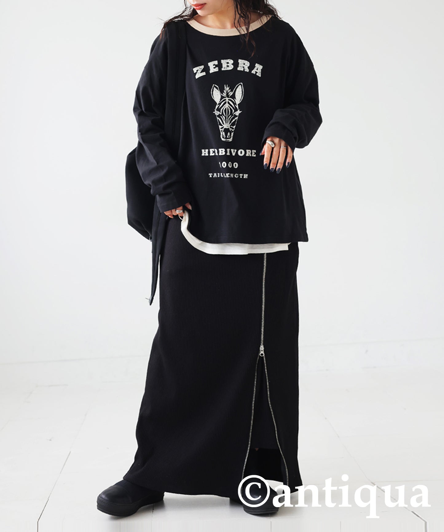 Animal College Logo Long T-Shirt Ladies