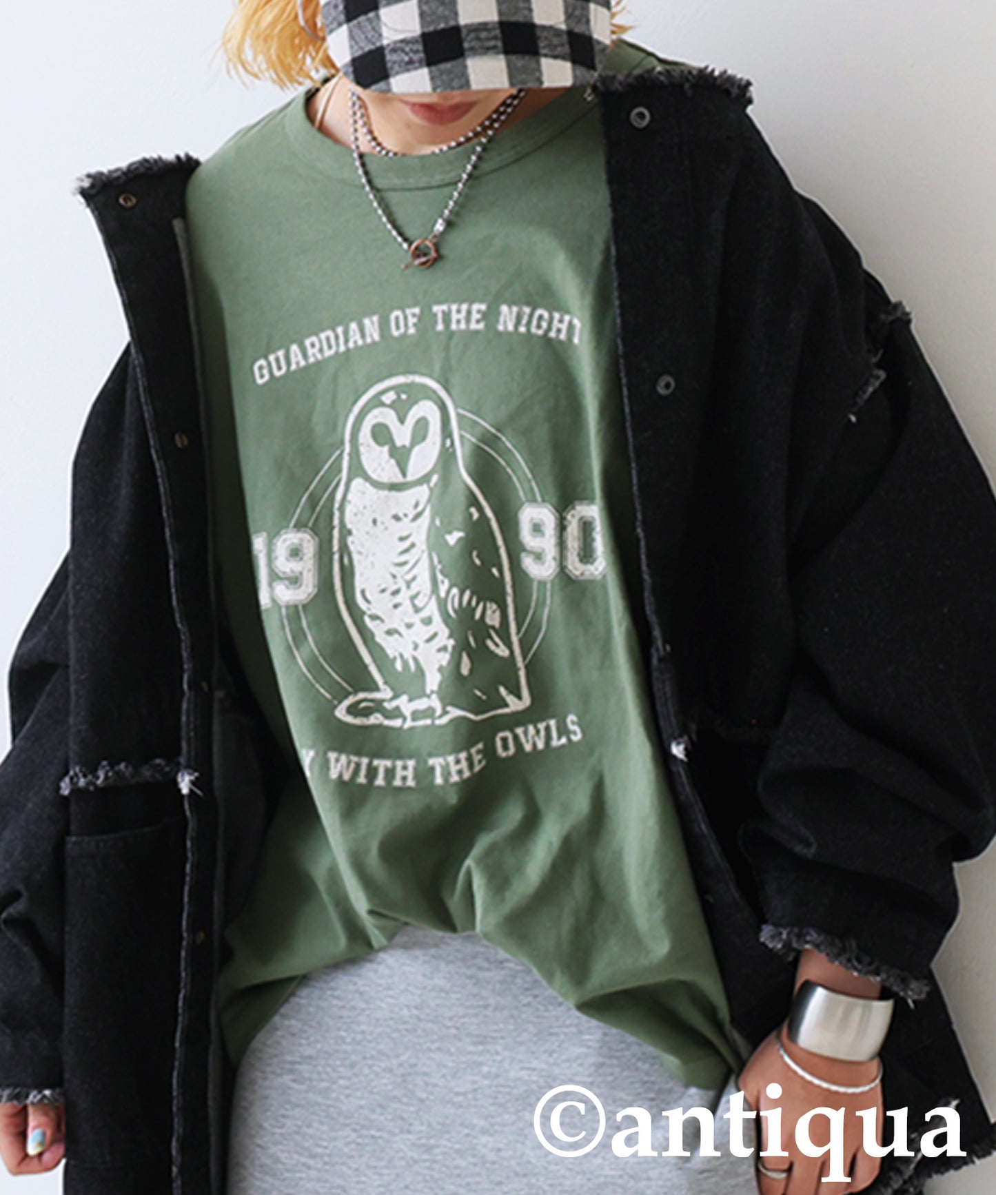 Long-Sleeved 100% Cotton Animal Print Long-Sleeved T-Shirt Ladies
