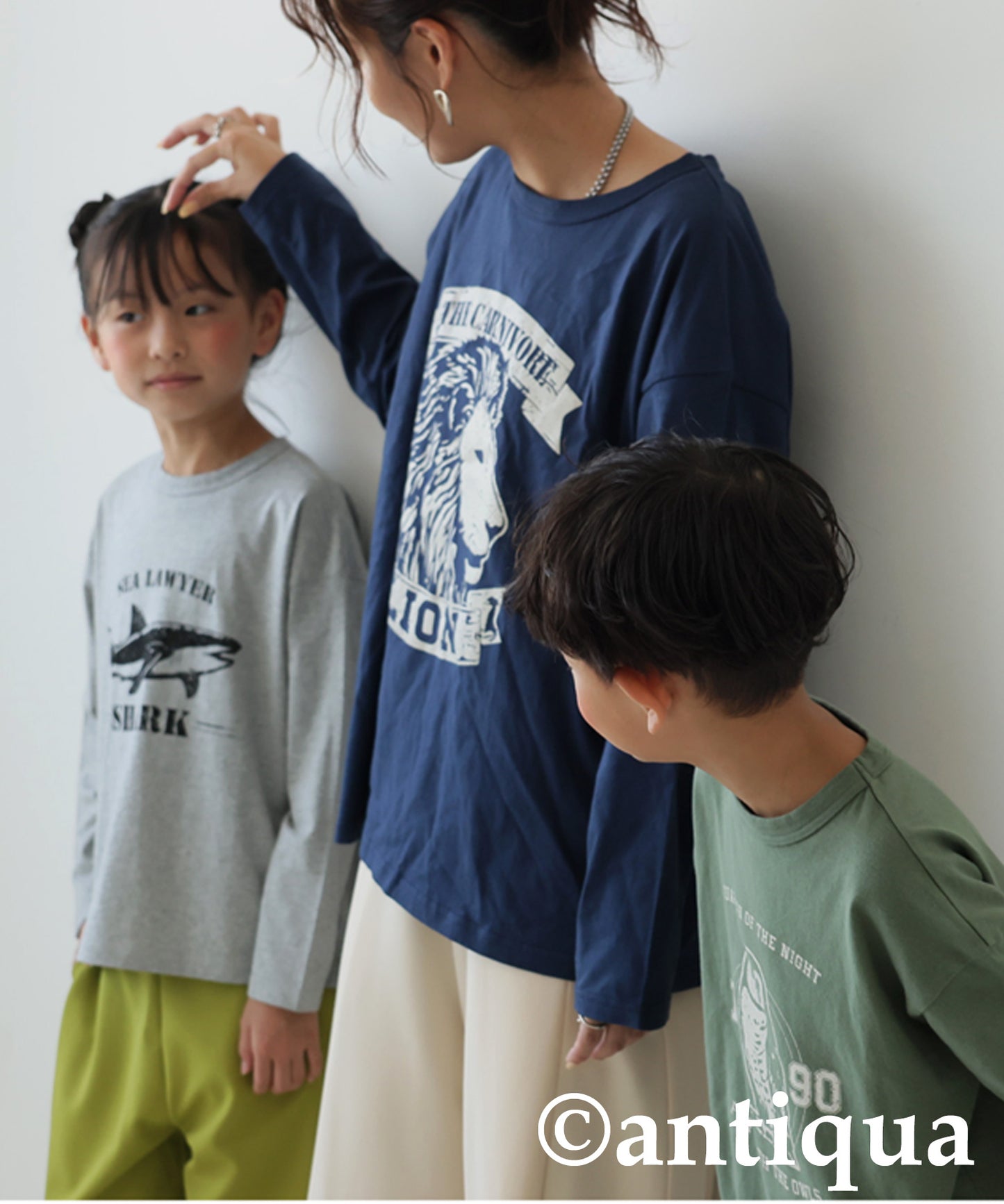 Long-Sleeved 100% Cotton Animal Print Long-Sleeved T-Shirt Ladies