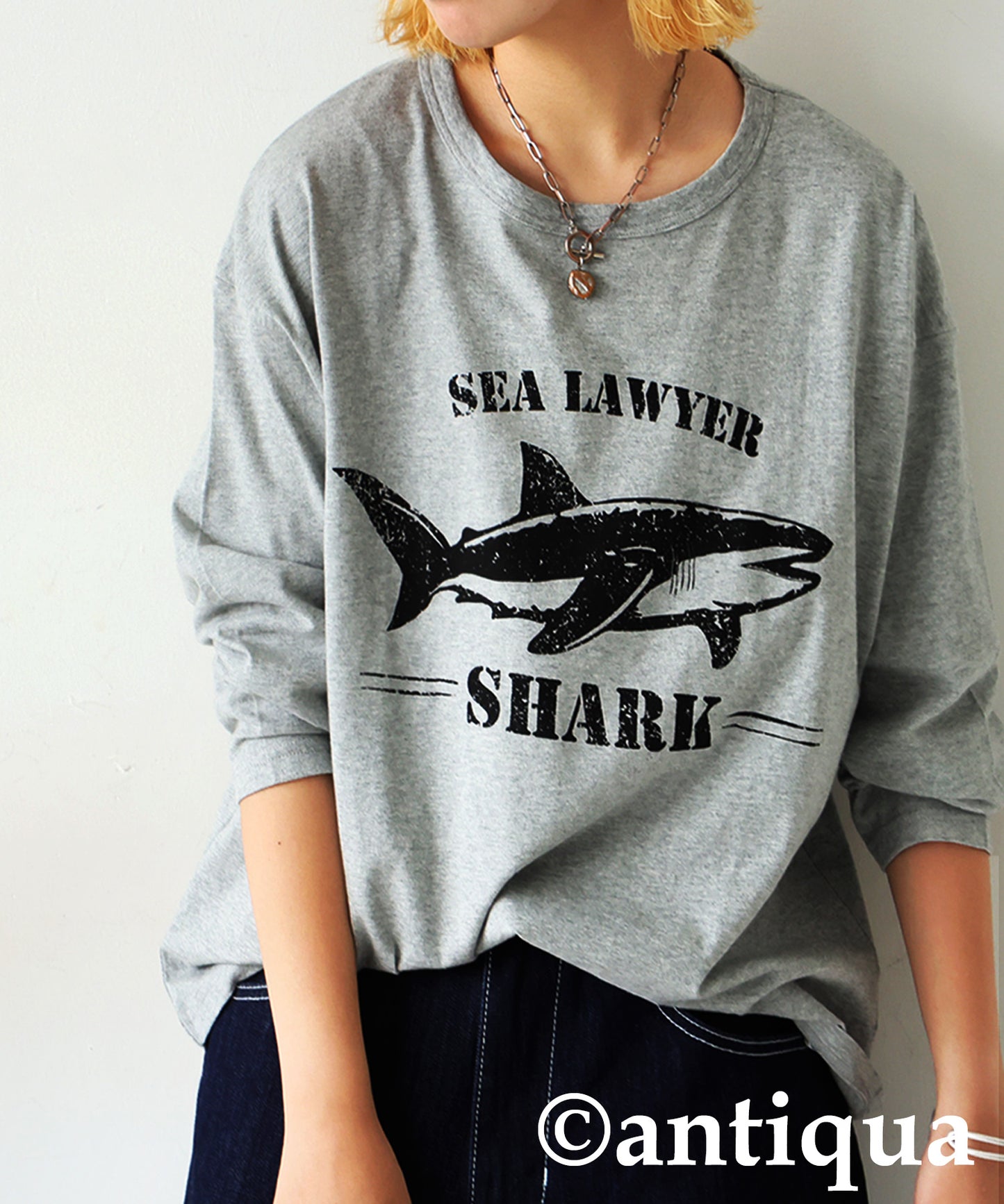 Long-Sleeved 100% Cotton Animal Print Long-Sleeved T-Shirt Ladies
