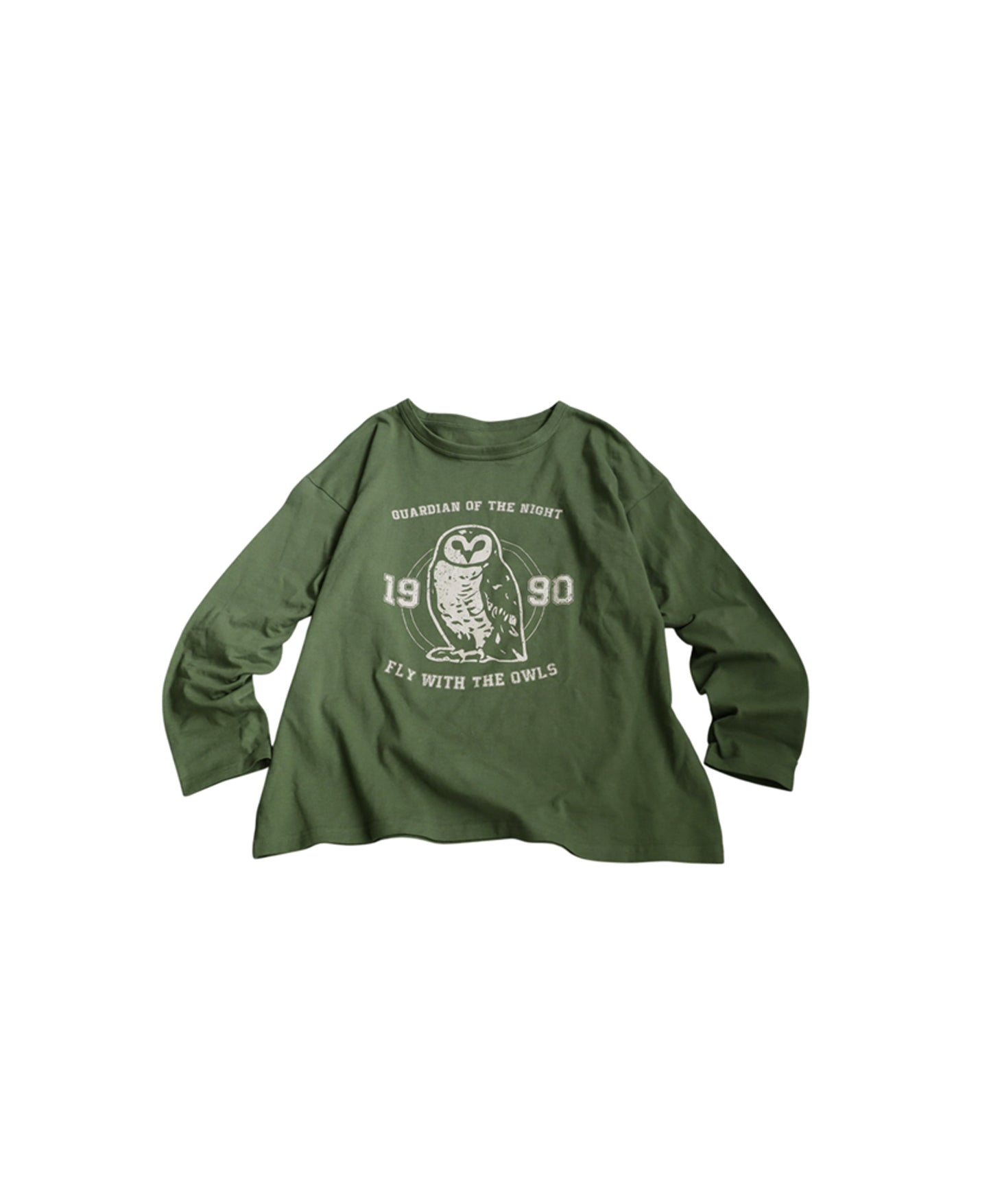 Long-Sleeved 100% Cotton Animal Print Long-Sleeved T-Shirt Ladies