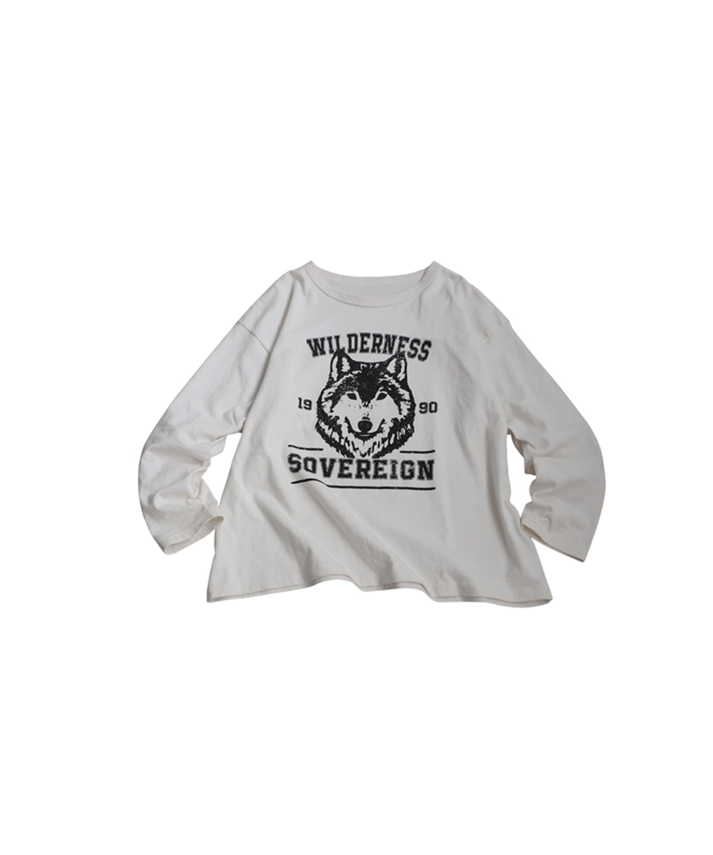 Long-Sleeved 100% Cotton Animal Print Long-Sleeved T-Shirt Ladies
