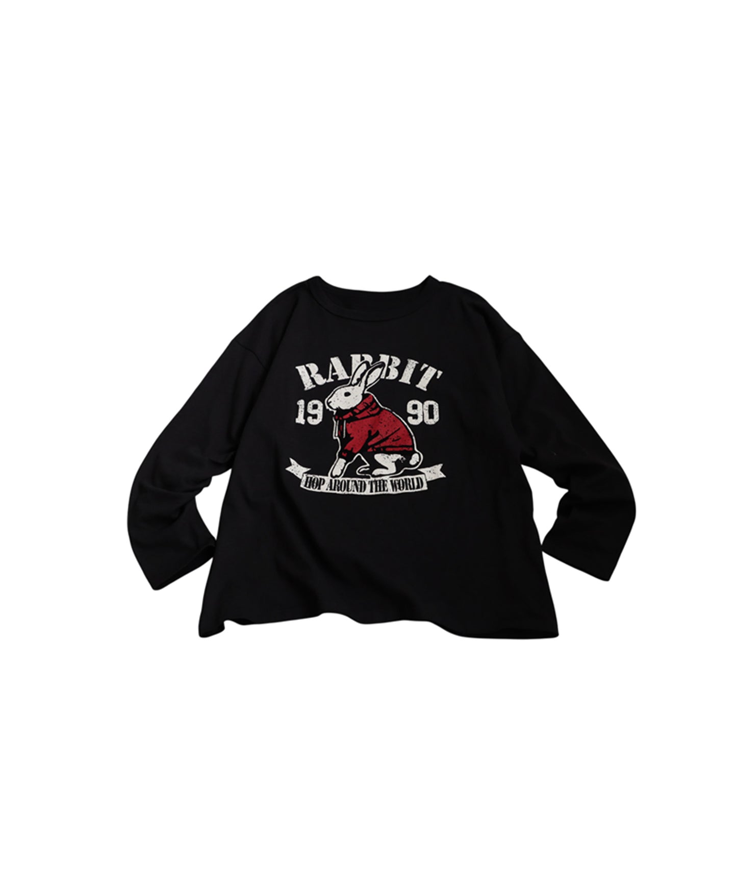 Long-Sleeved 100% Cotton Animal Print Long-Sleeved T-Shirt Ladies