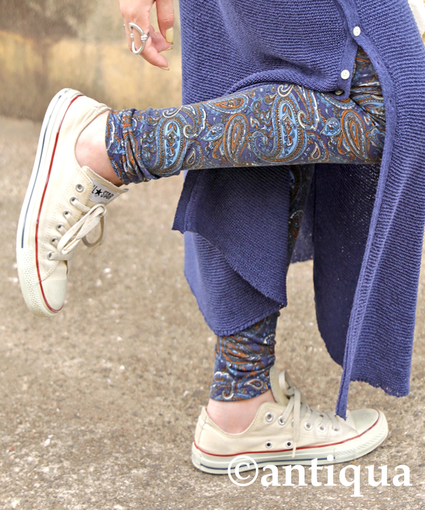 Paisley pattern leggings Ladies