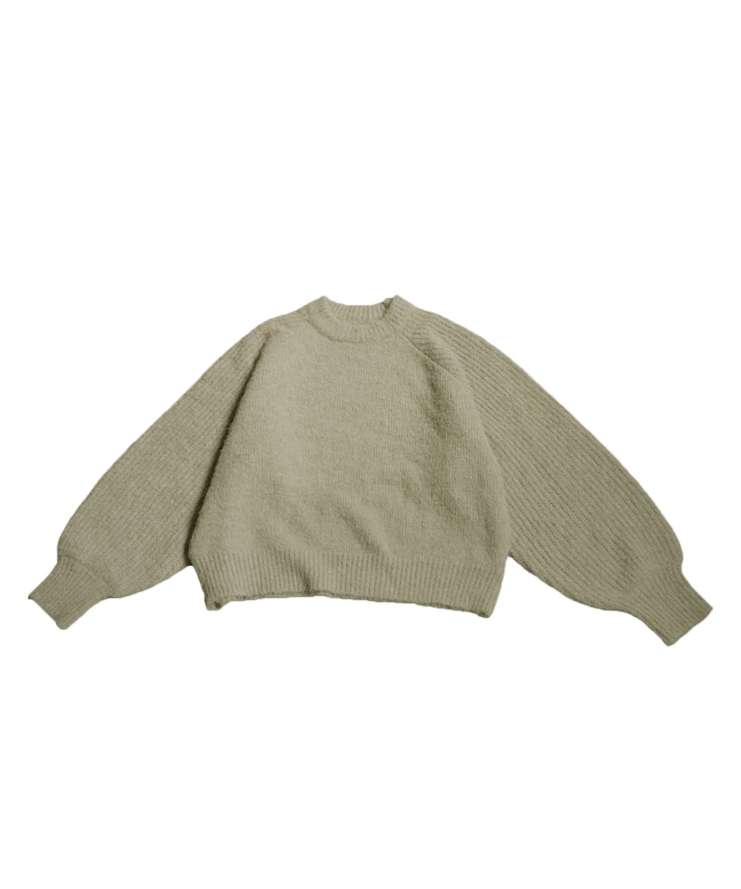 Rib Raglan Sleeve Knit Ladies