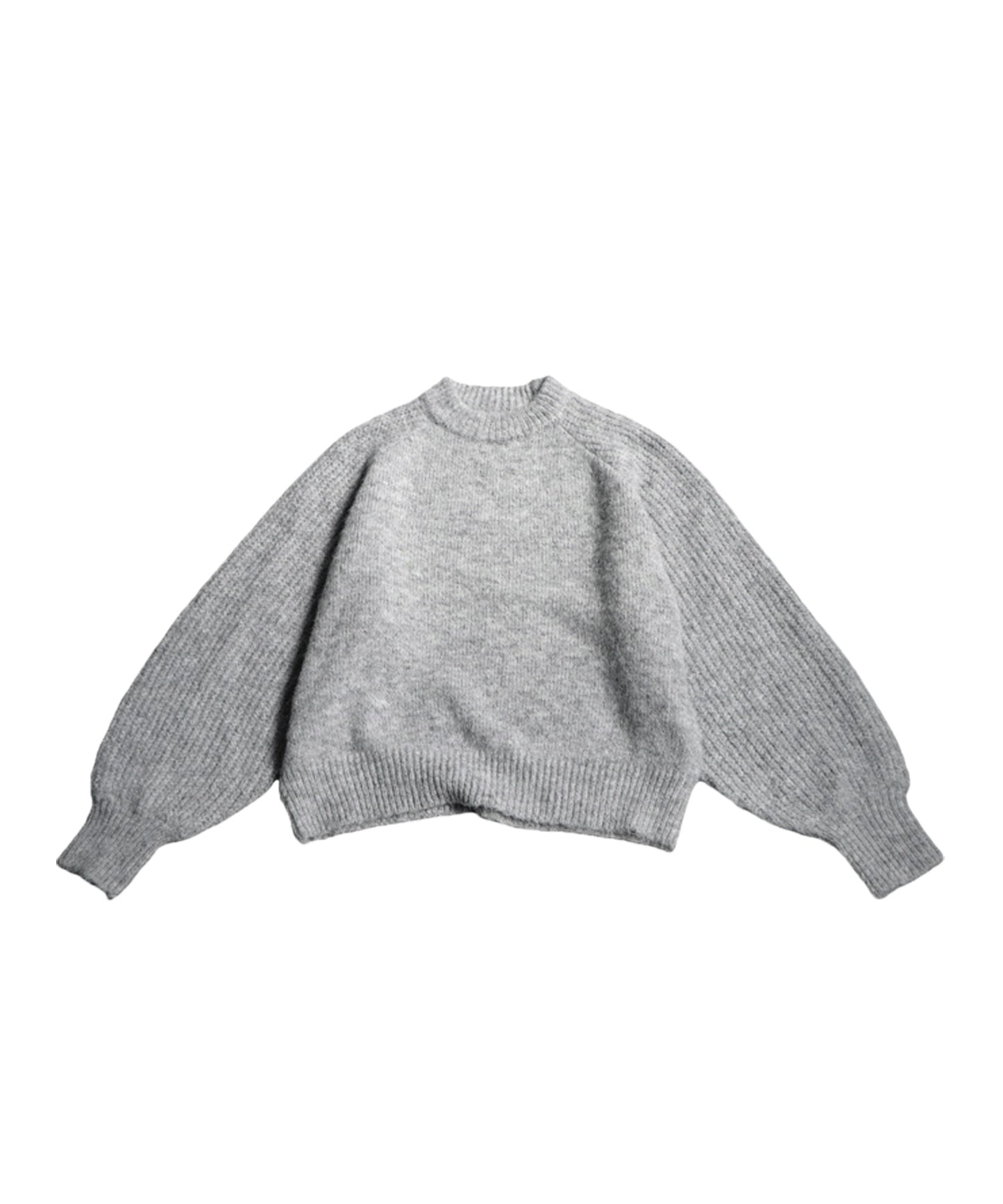 Rib Raglan Sleeve Knit Ladies