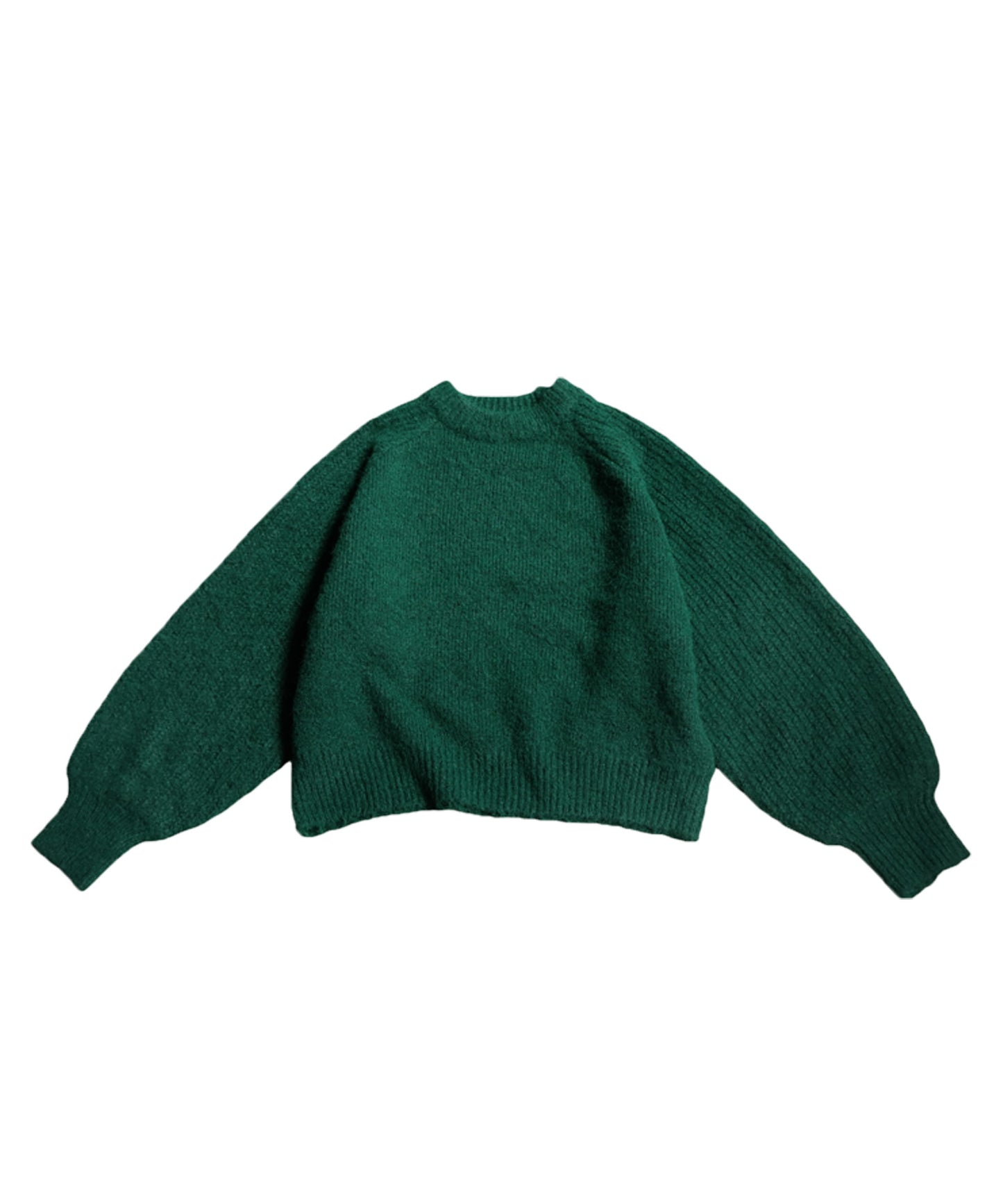 Rib Raglan Sleeve Knit Ladies