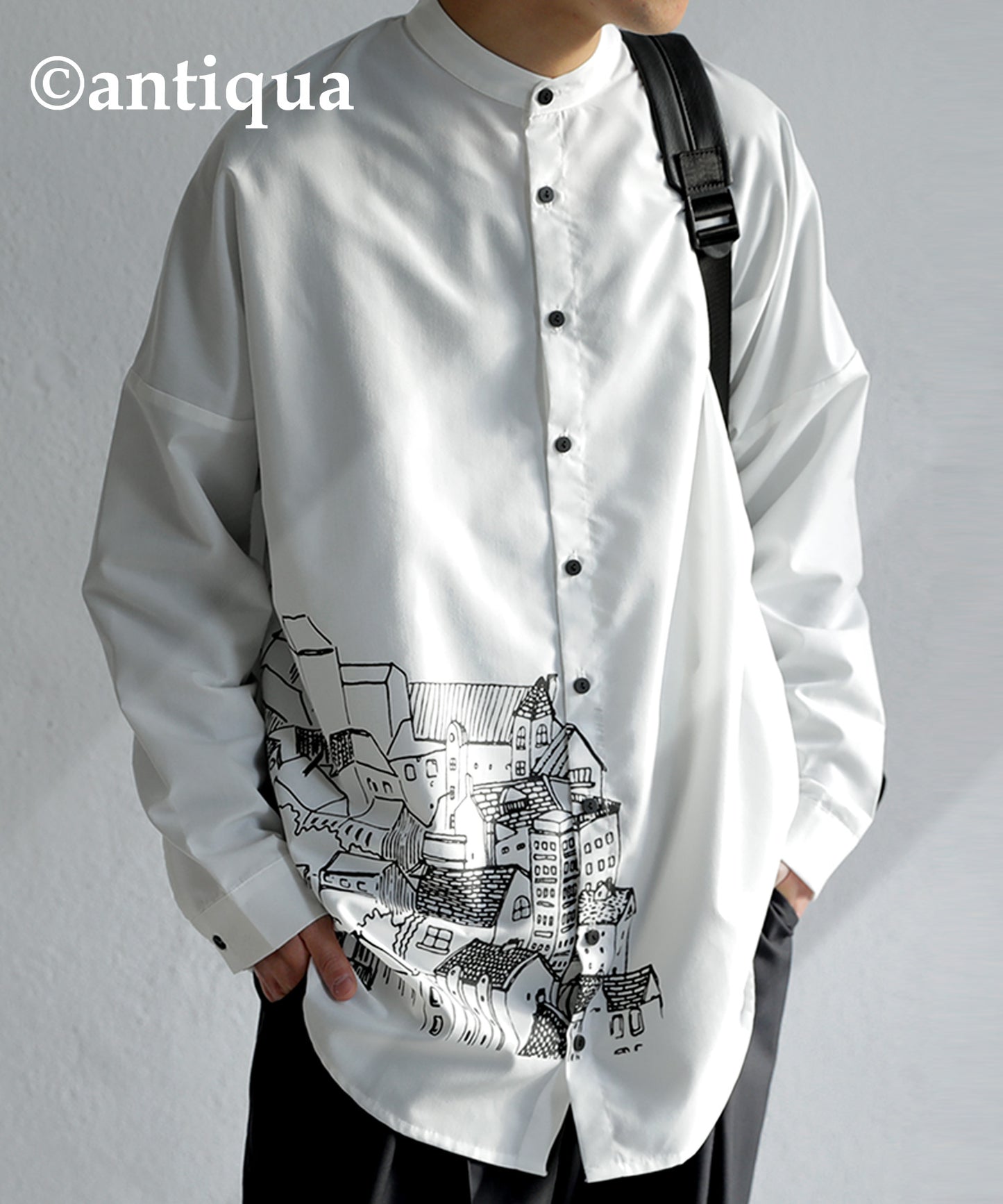 Hand-drawn art shirt Men's