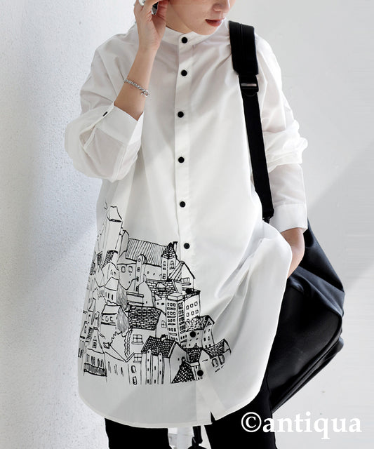 Hand-drawn art shirt Ladies