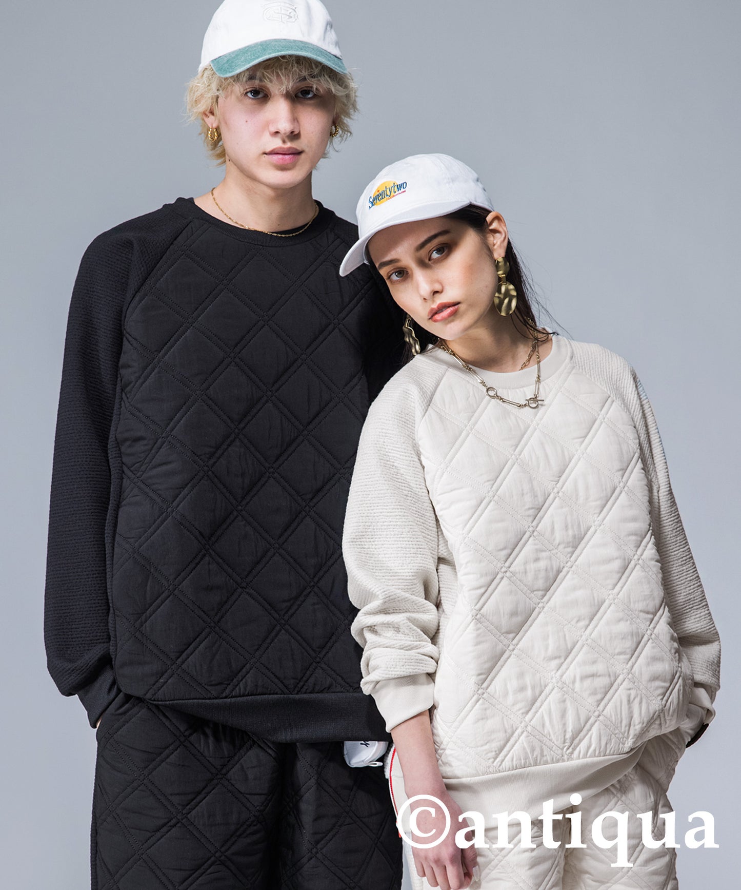 ANTIQUAGOLF×STCH Men's quilting tops