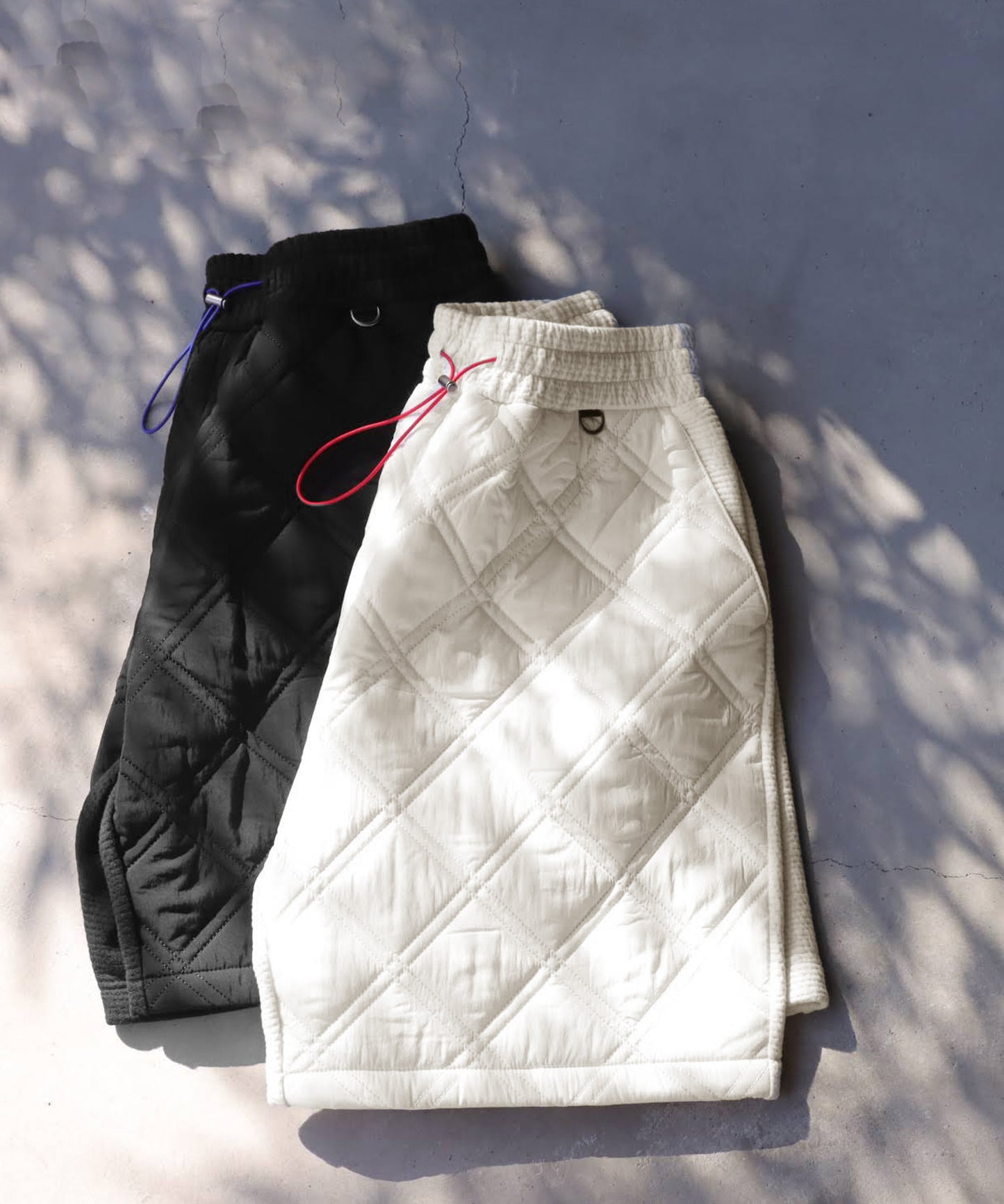 ANTIQUAGOLF×STCH Men's quilting shorts