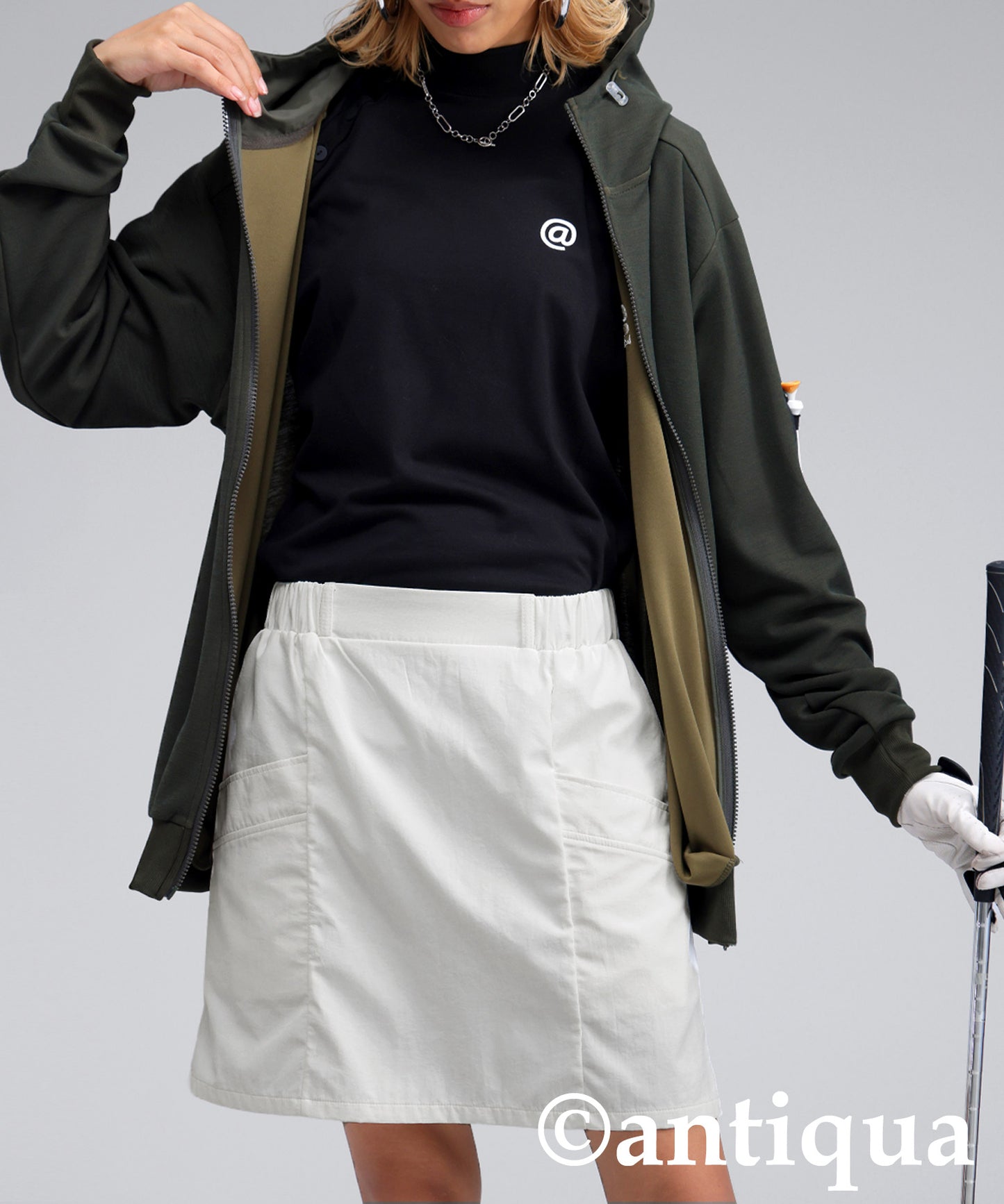 ANTIQUAGOLF×STCH Ladies Pocket Design Skirt