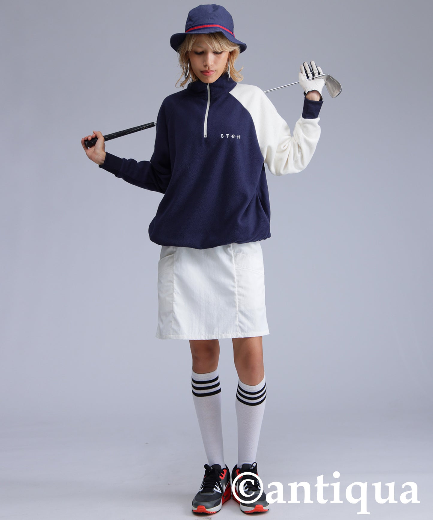 ANTIQUAGOLF×STCH Ladies Pocket Design Skirt