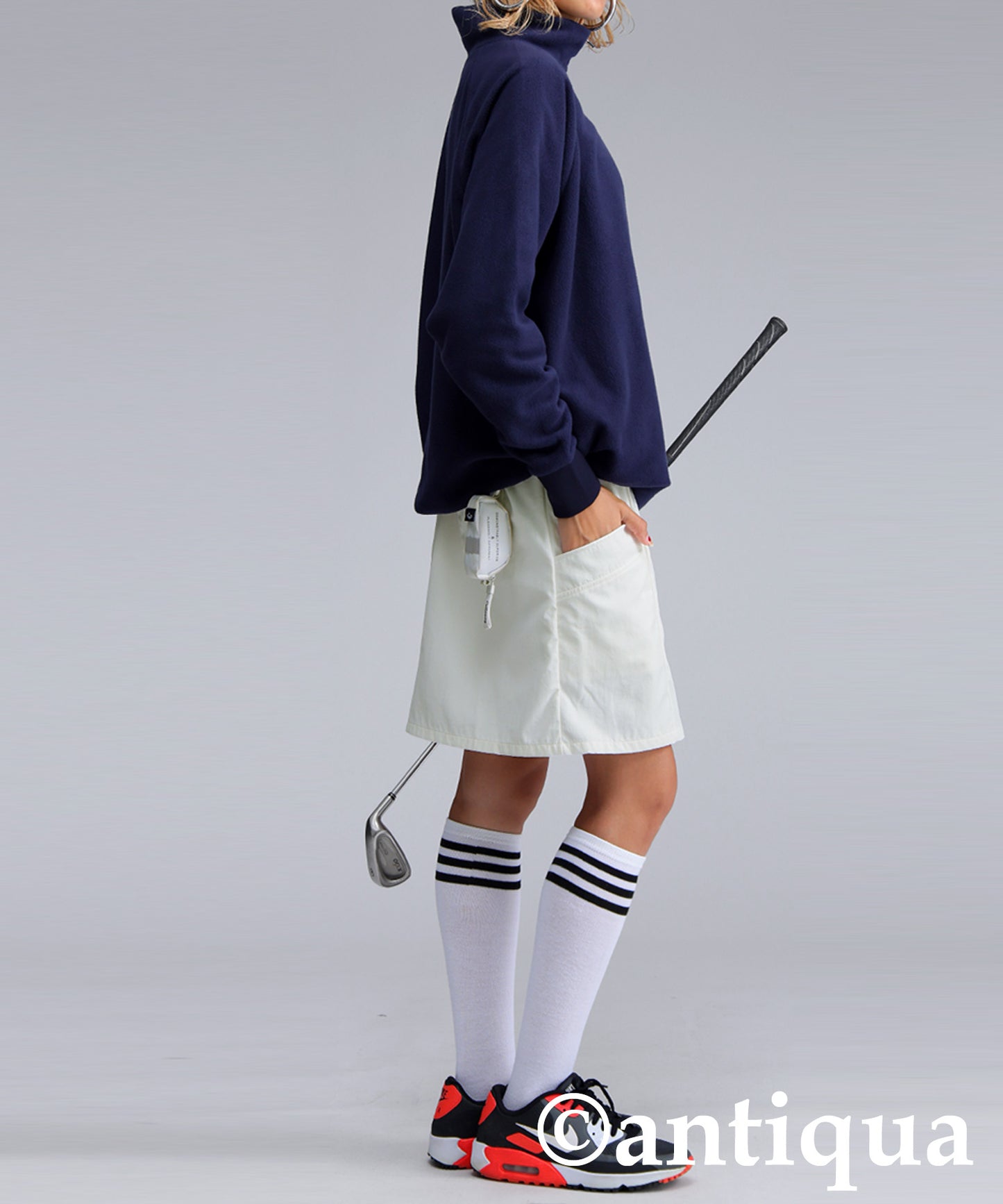 ANTIQUAGOLF×STCH Ladies Pocket Design Skirt