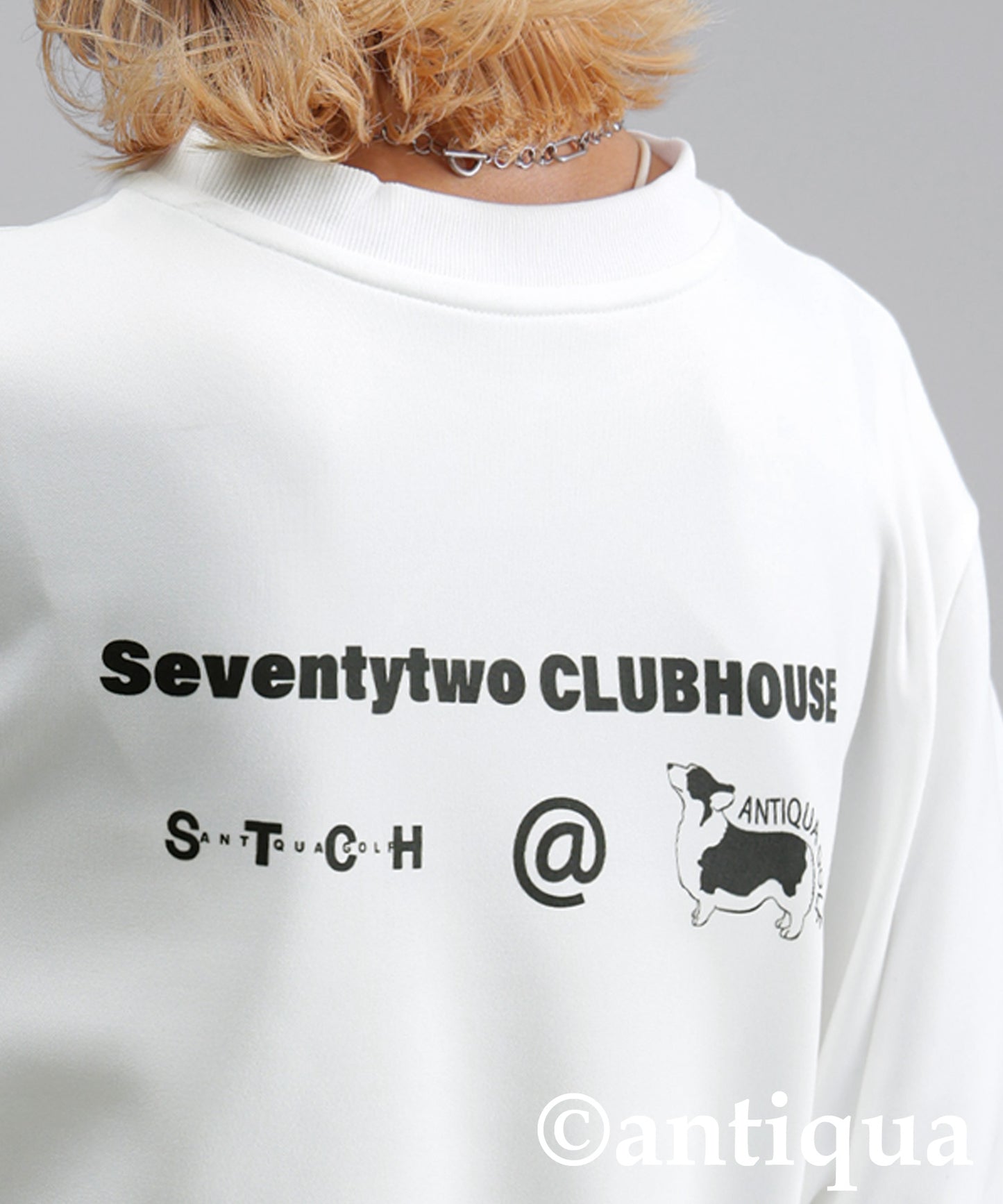 ANTIQUA GOLF×STCH ponte fabric Dress Ladies