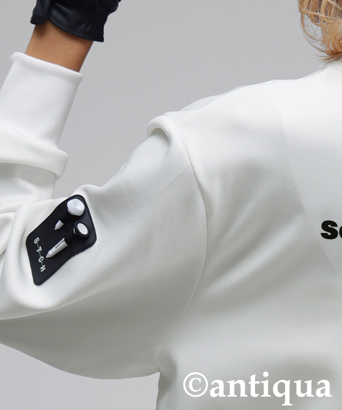 ANTIQUA GOLF×STCH ponte fabric Dress Ladies