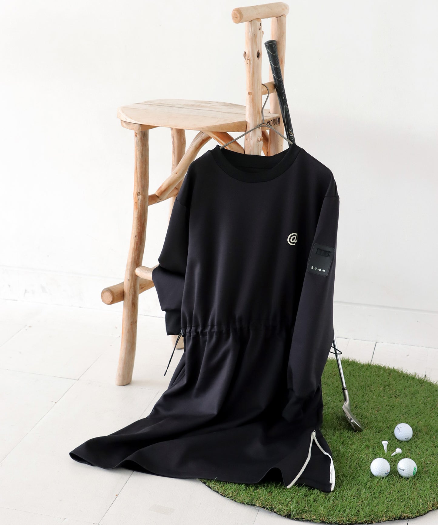 ANTIQUA GOLF×STCH ponte fabric Dress Ladies