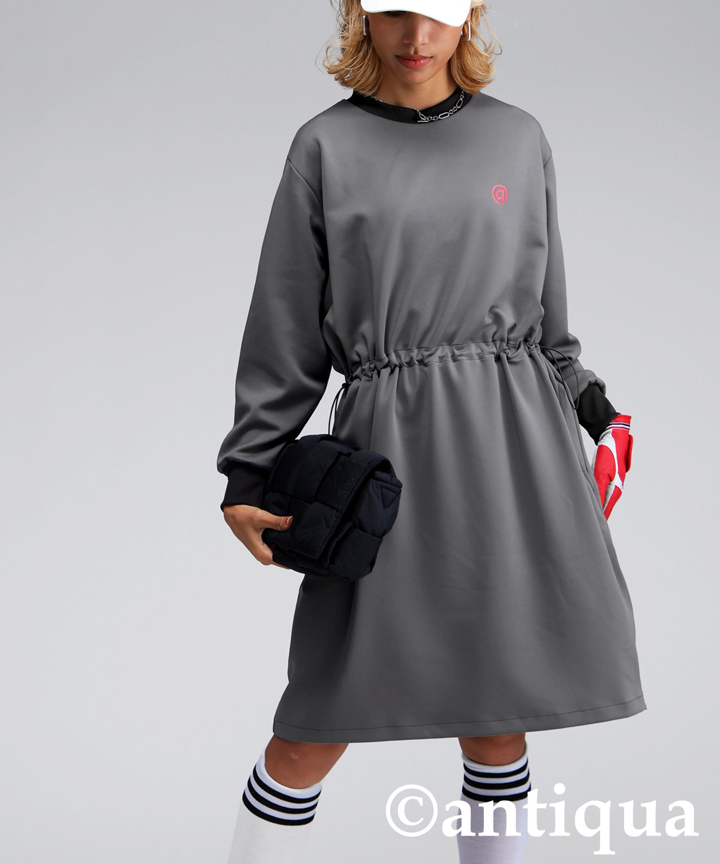 ANTIQUA GOLF×STCH ponte fabric Dress Ladies