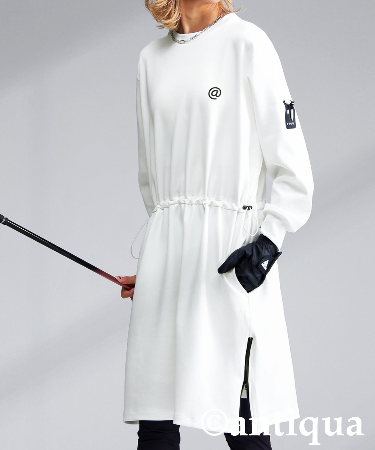 ANTIQUA GOLF×STCH ponte fabric Dress Ladies