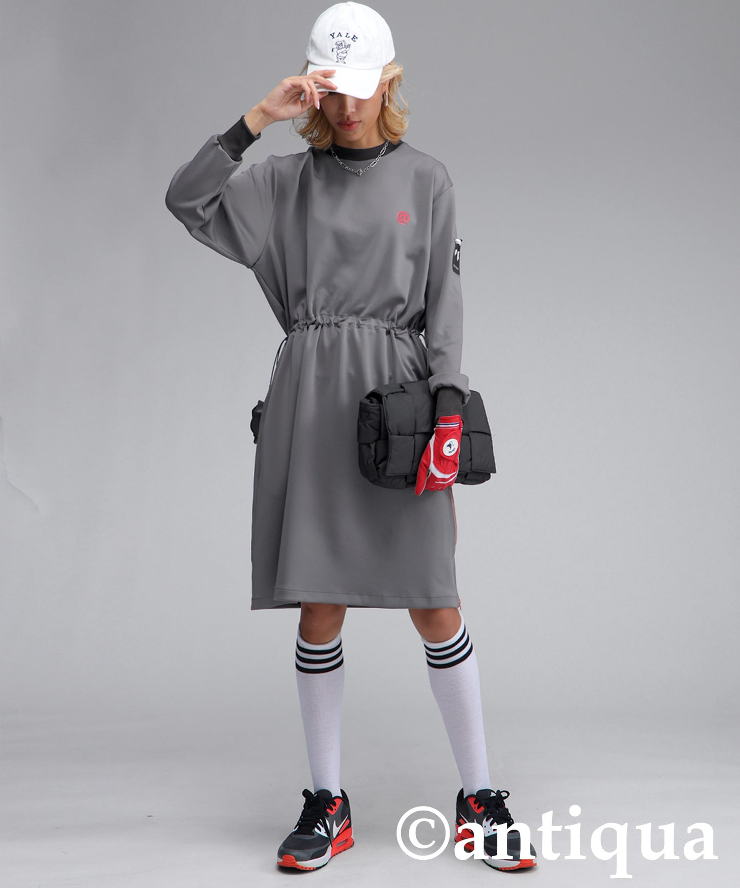 ANTIQUA GOLF×STCH ponte fabric Dress Ladies