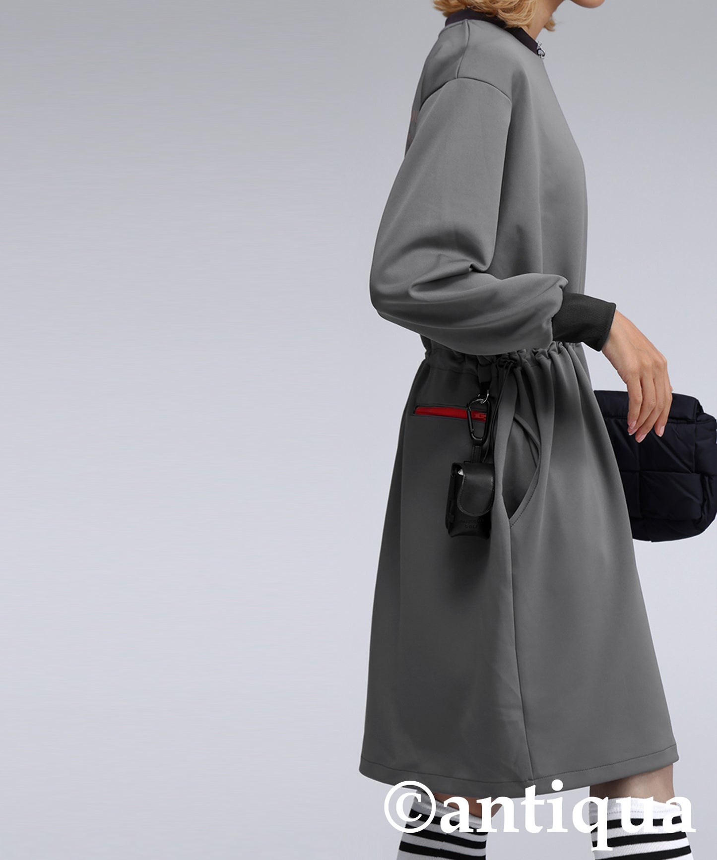 ANTIQUA GOLF×STCH ponte fabric Dress Ladies