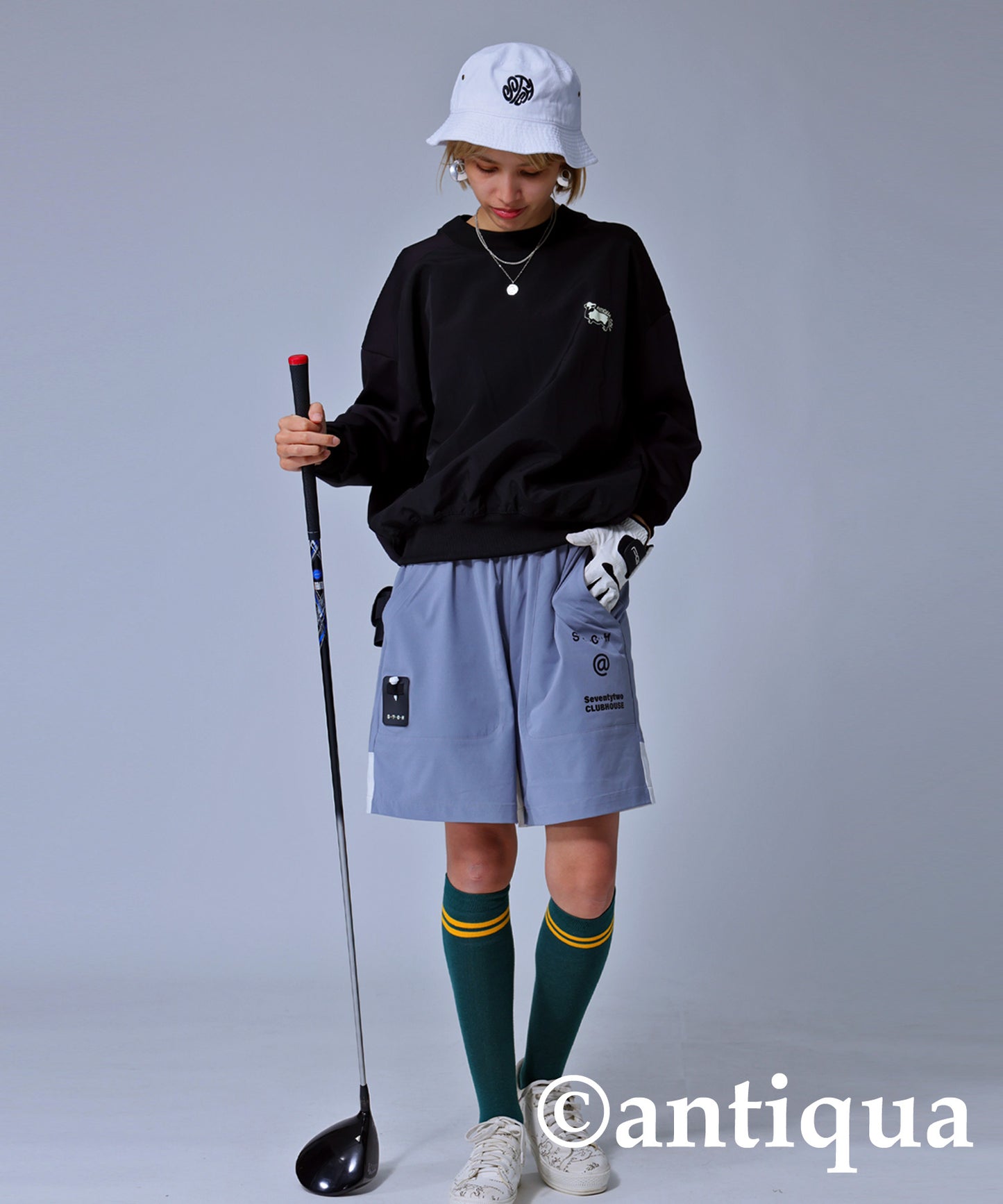 ANTIQUA GOLF×STCH Corgi Logo Tops Ladies