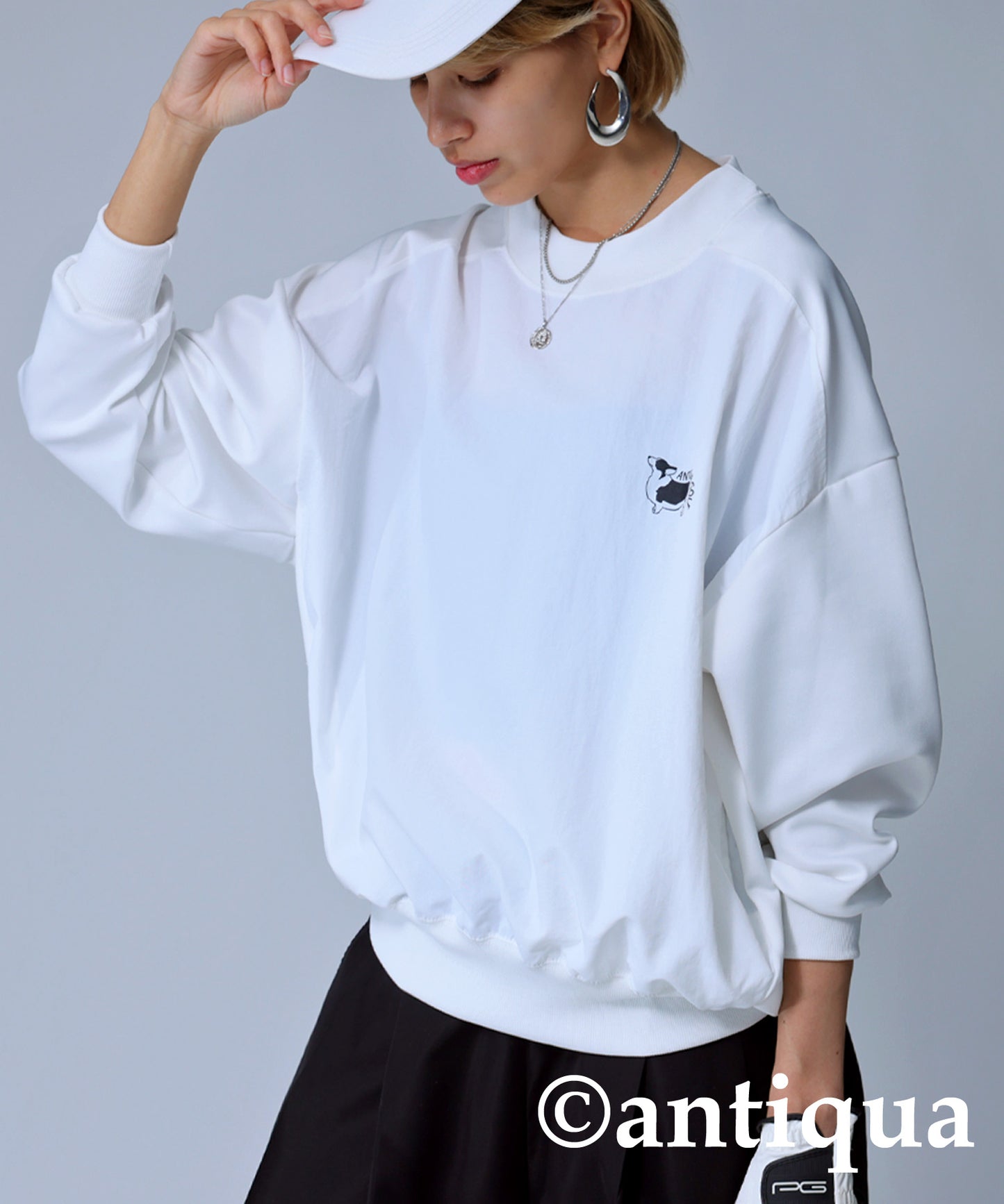 ANTIQUA GOLF×STCH Corgi Logo Tops Ladies