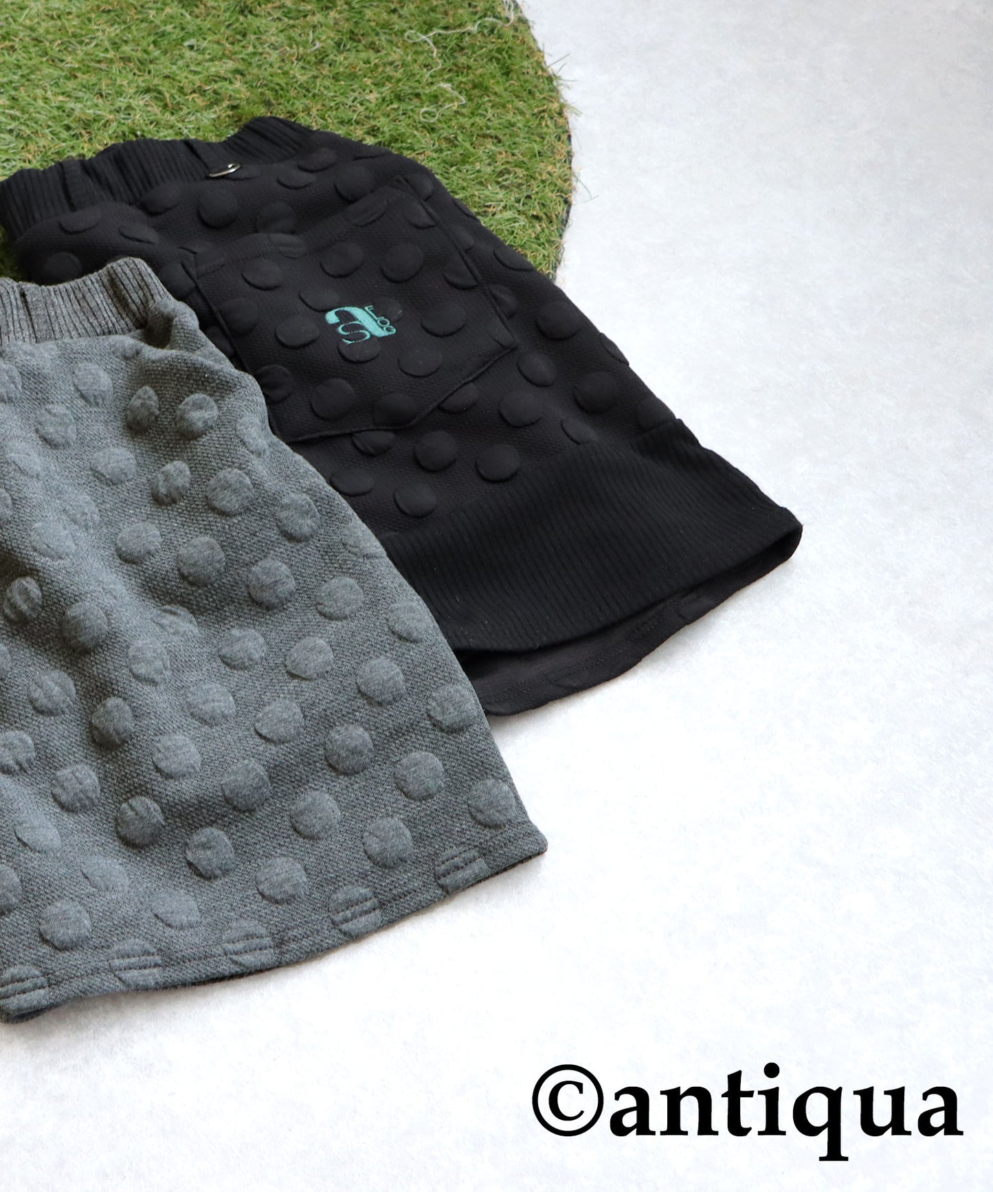 ANTIQUA GOLF×STCH Dot Mini Skirt Ladies