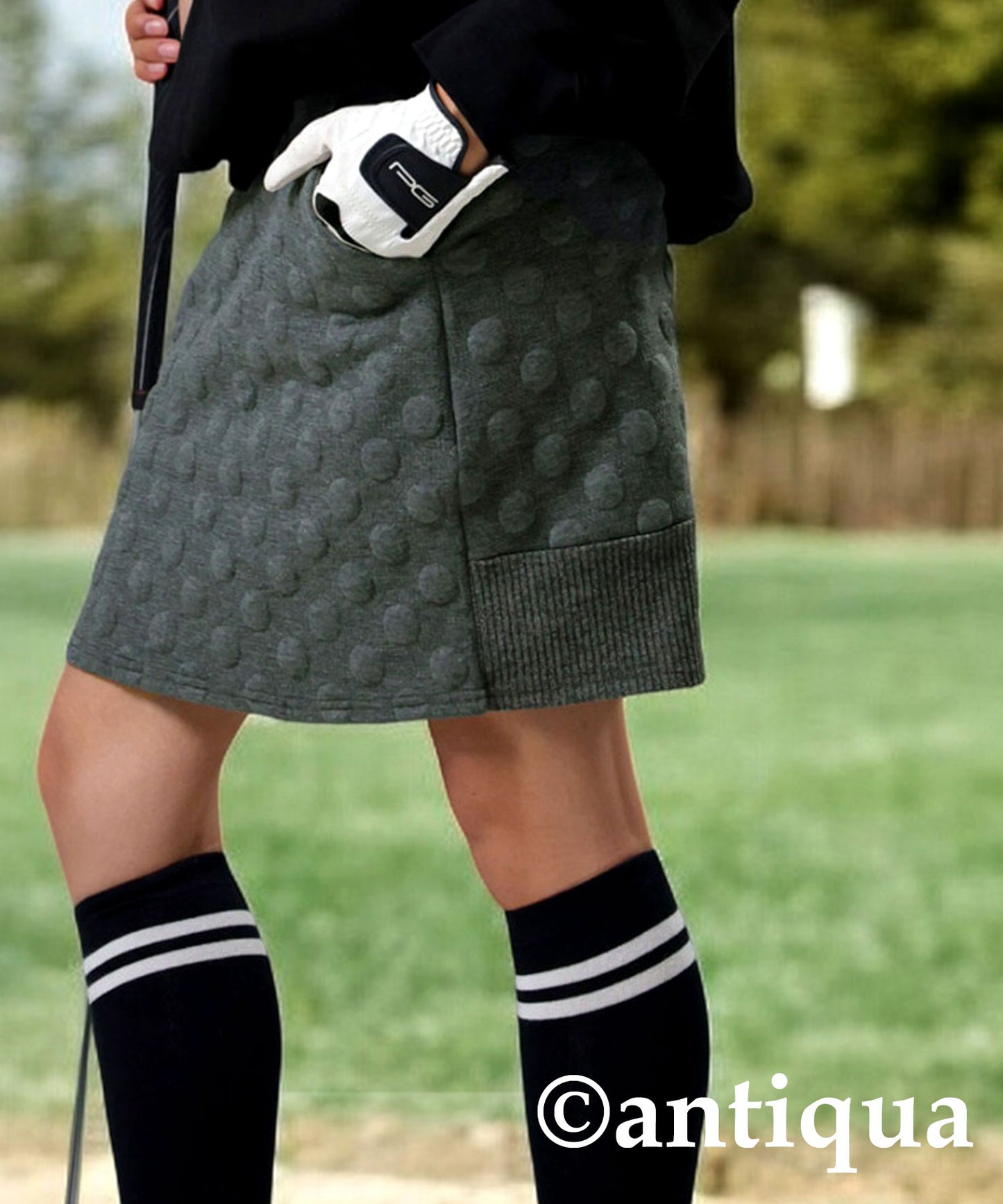ANTIQUA GOLF×STCH Dot Mini Skirt Ladies