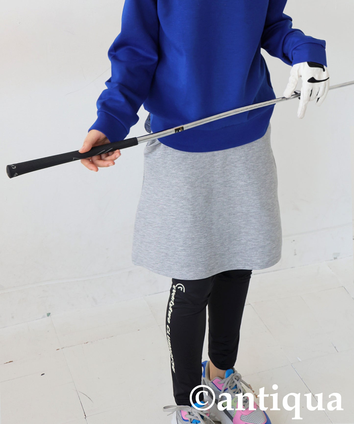 ANTIQUA GOLF×STCH Logo Color Scheme Skirt Ladies