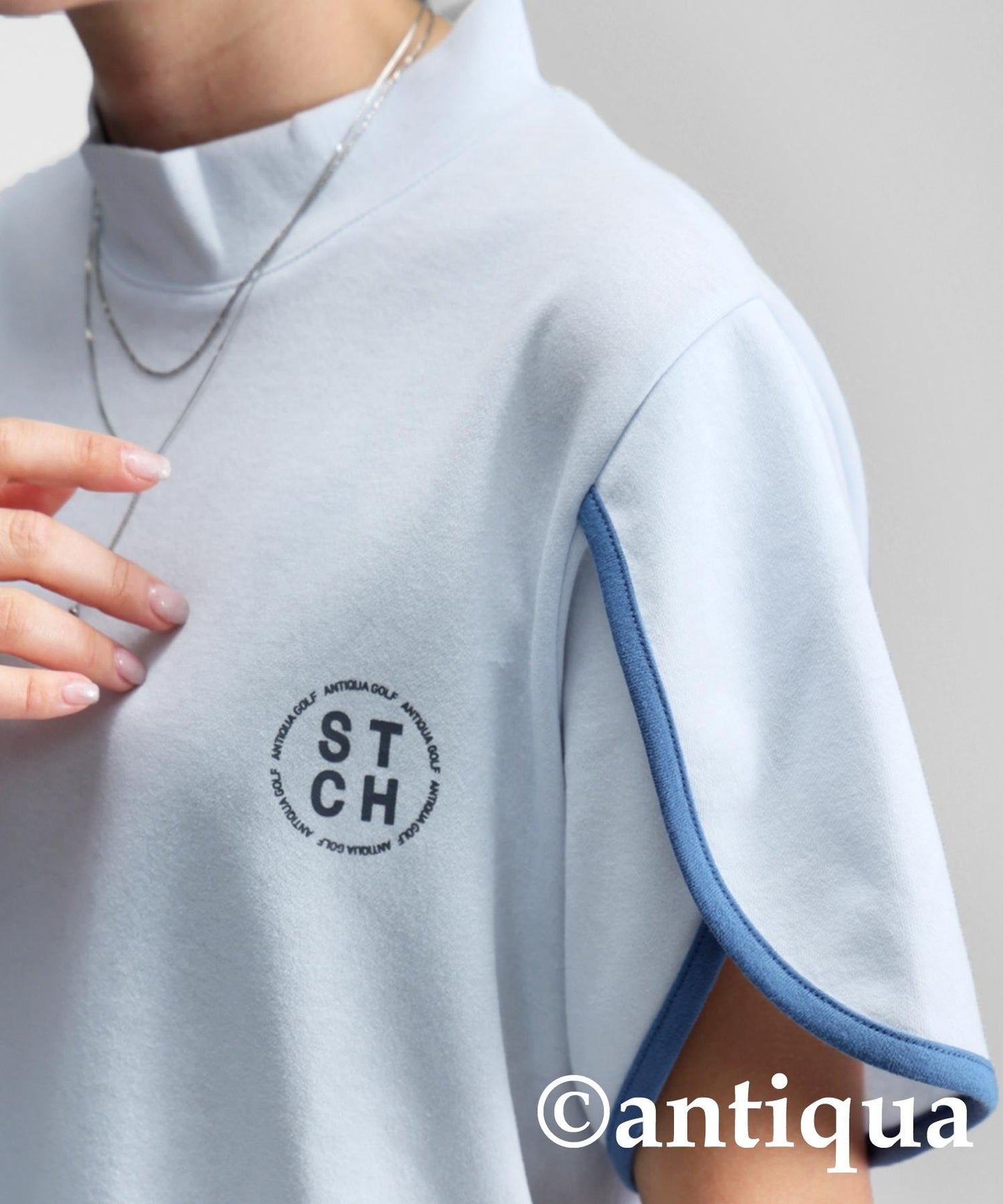 Ladies ANTIQUA GOLF × STCH Petal Sleeve Tops