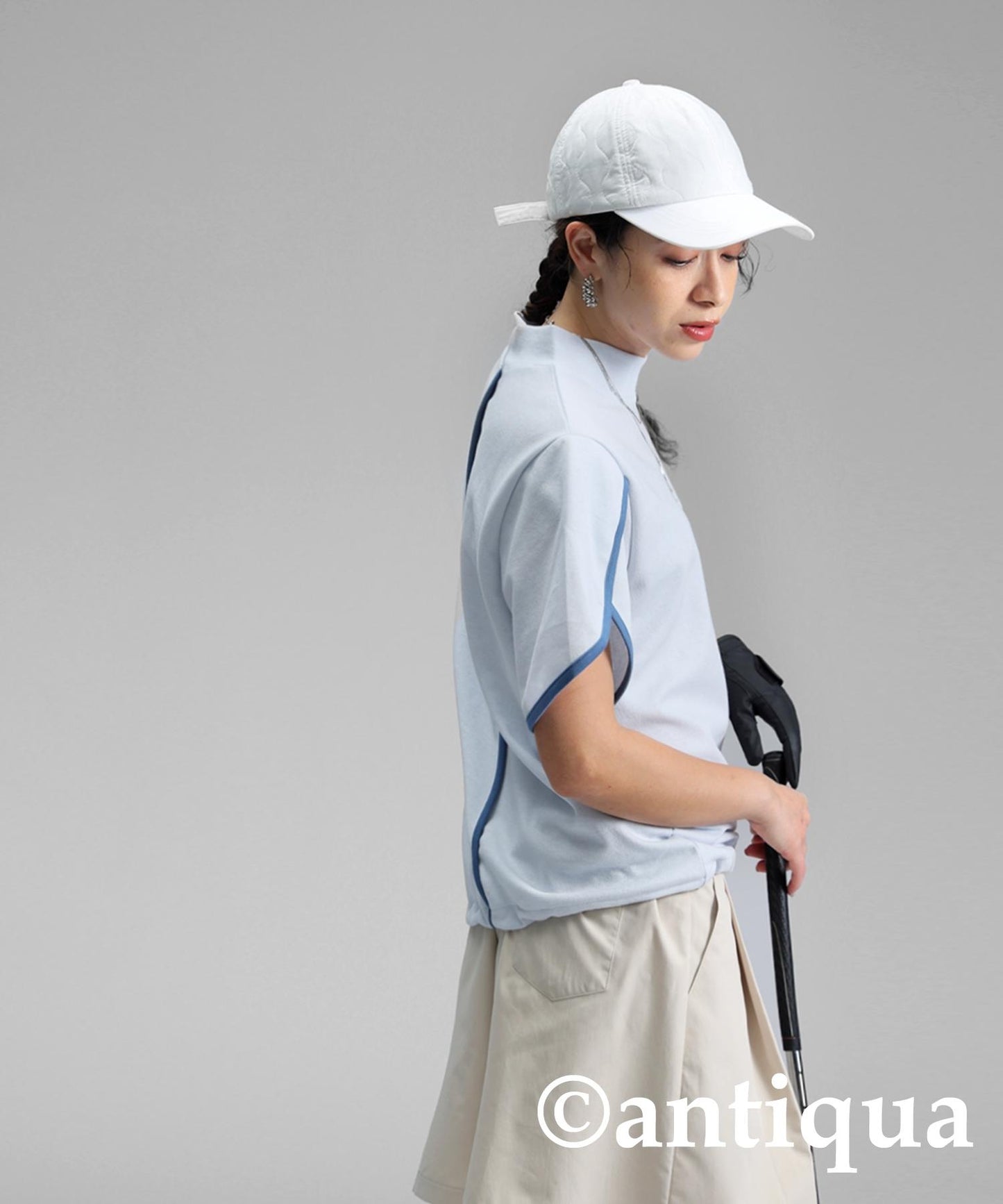 Ladies ANTIQUA GOLF × STCH Petal Sleeve Tops