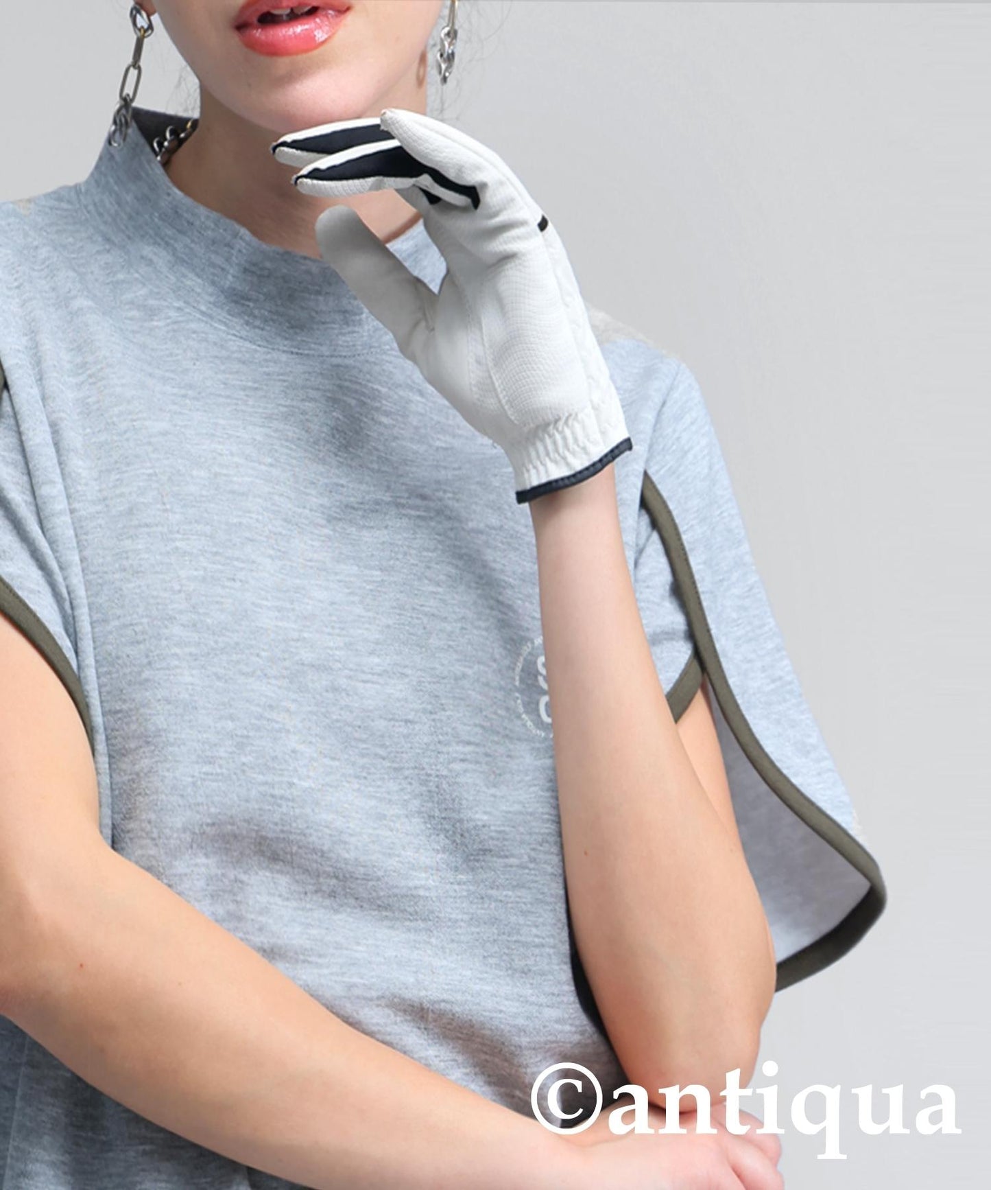 Ladies ANTIQUA GOLF × STCH Petal Sleeve Tops