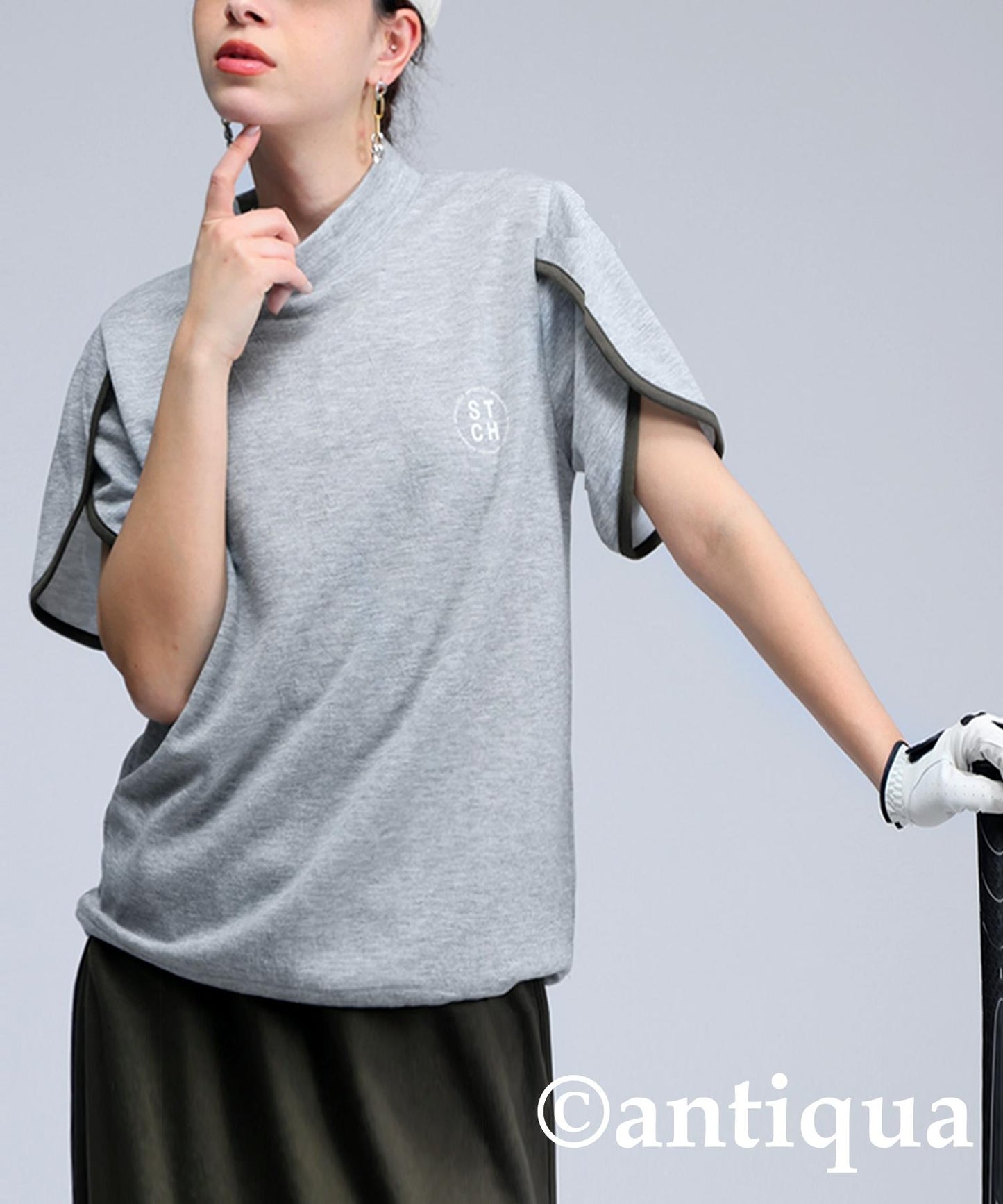 Ladies ANTIQUA GOLF × STCH Petal Sleeve Tops