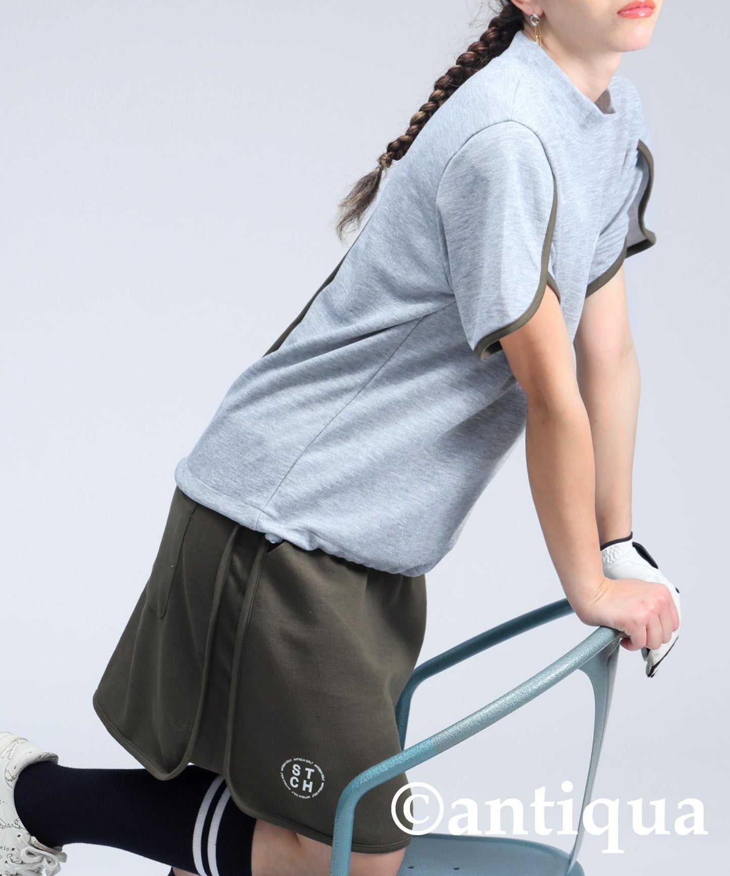 Ladies ANTIQUA GOLF × STCH Petal Sleeve Tops