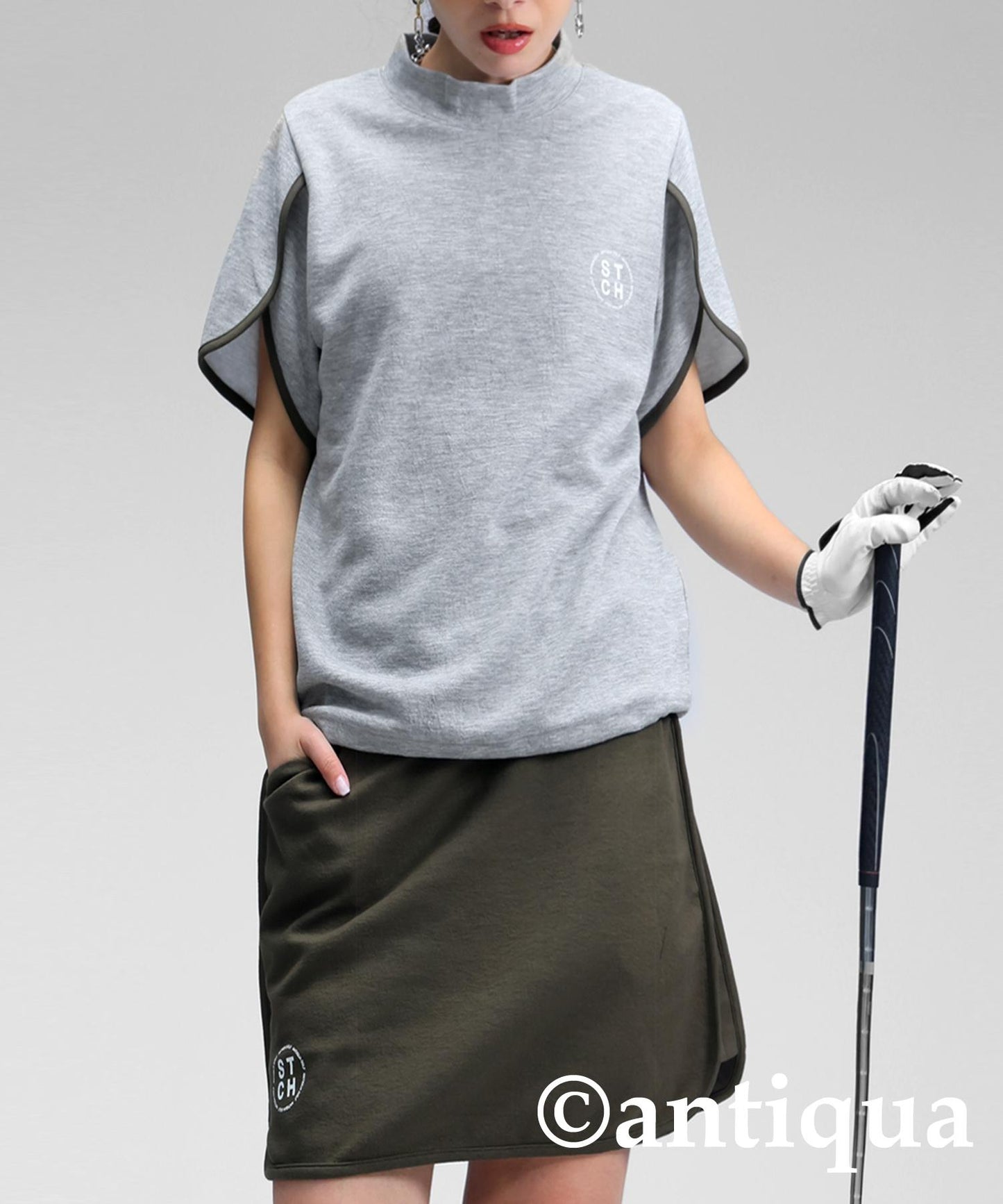 Ladies ANTIQUA GOLF × STCH Petal Sleeve Tops