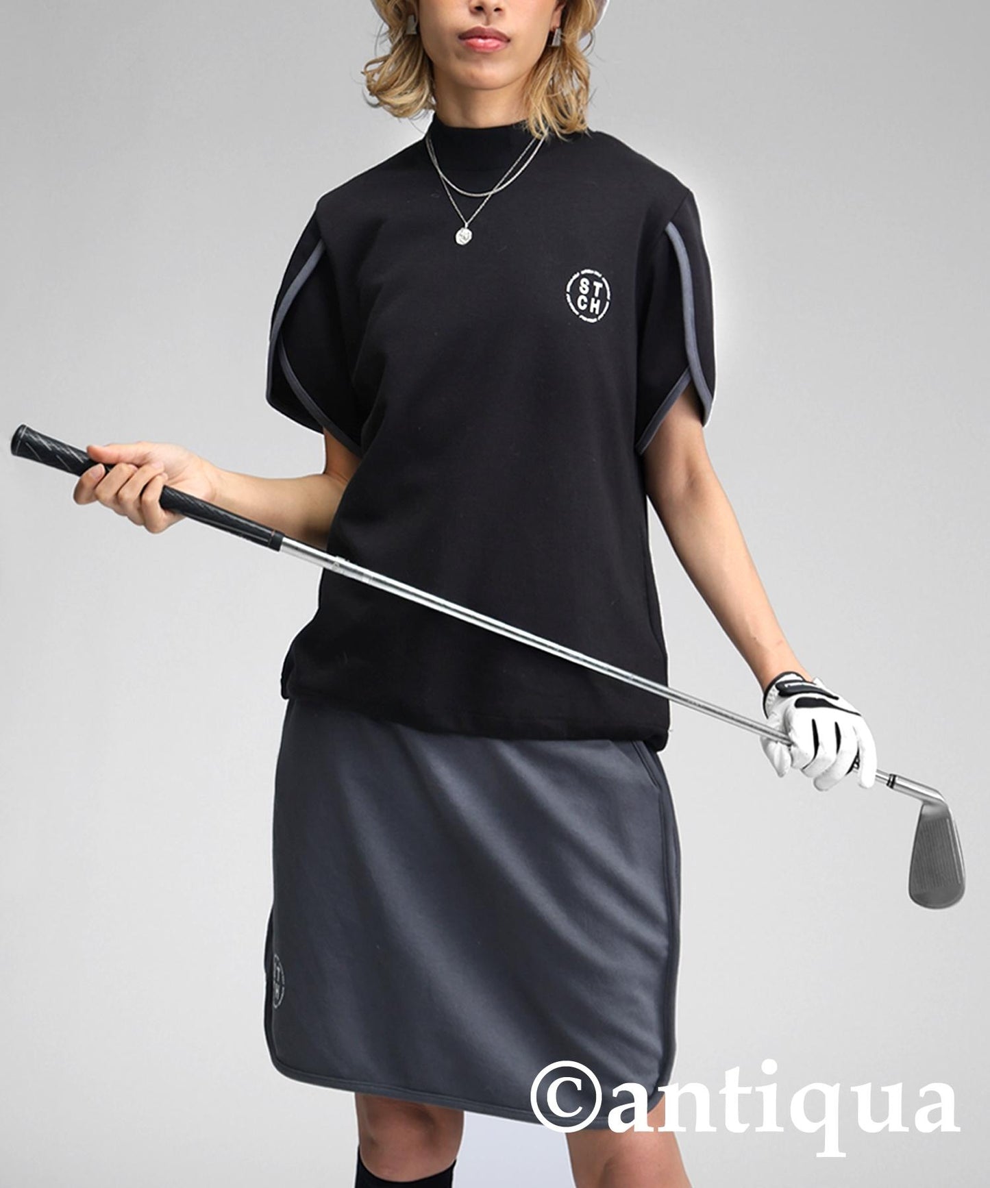 Ladies ANTIQUA GOLF × STCH Petal Sleeve Tops