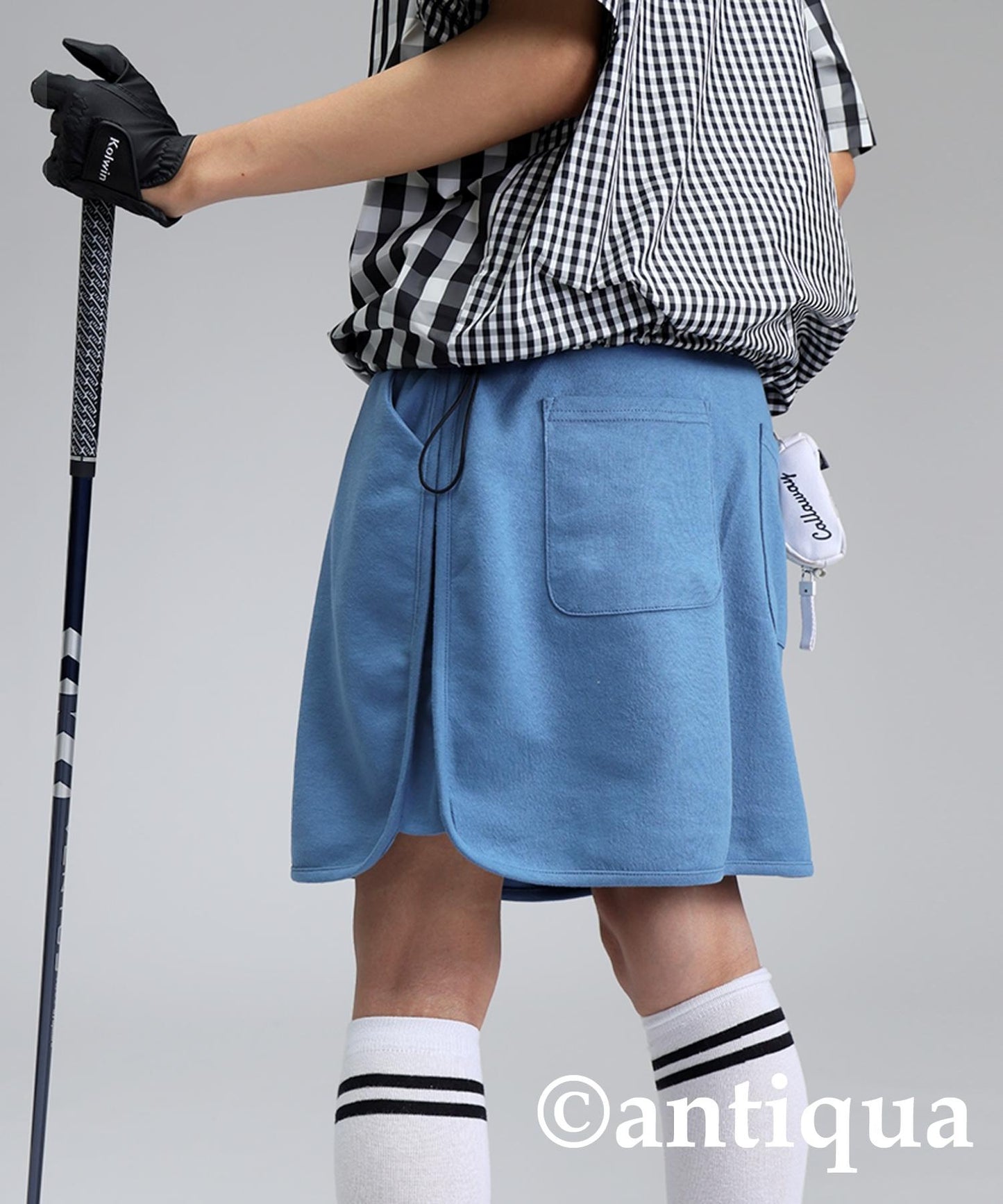 Ladies ANTIQUA GOLF × STCH Color Scheme Logo Skirt