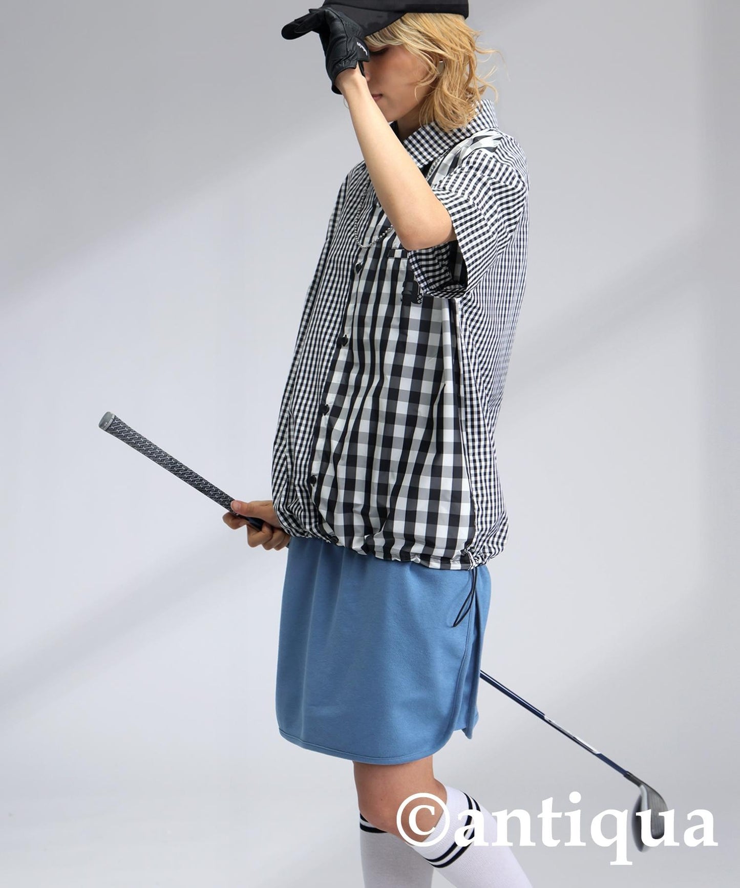 Ladies ANTIQUA GOLF × STCH Color Scheme Logo Skirt