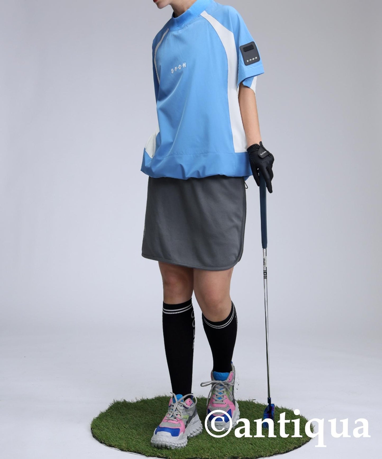 Ladies ANTIQUA GOLF × STCH Color Scheme Logo Skirt