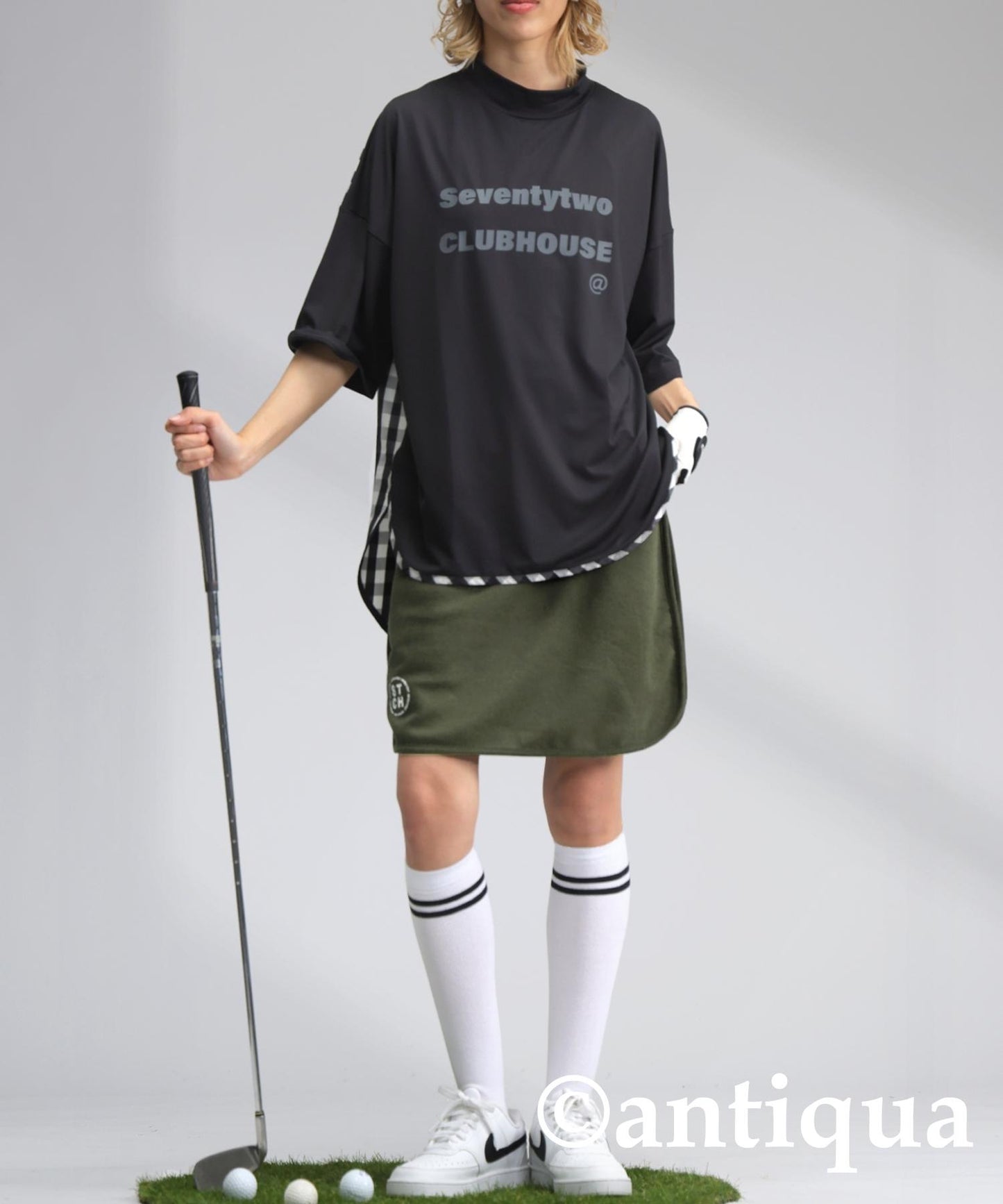 Ladies ANTIQUA GOLF × STCH Color Scheme Logo Skirt