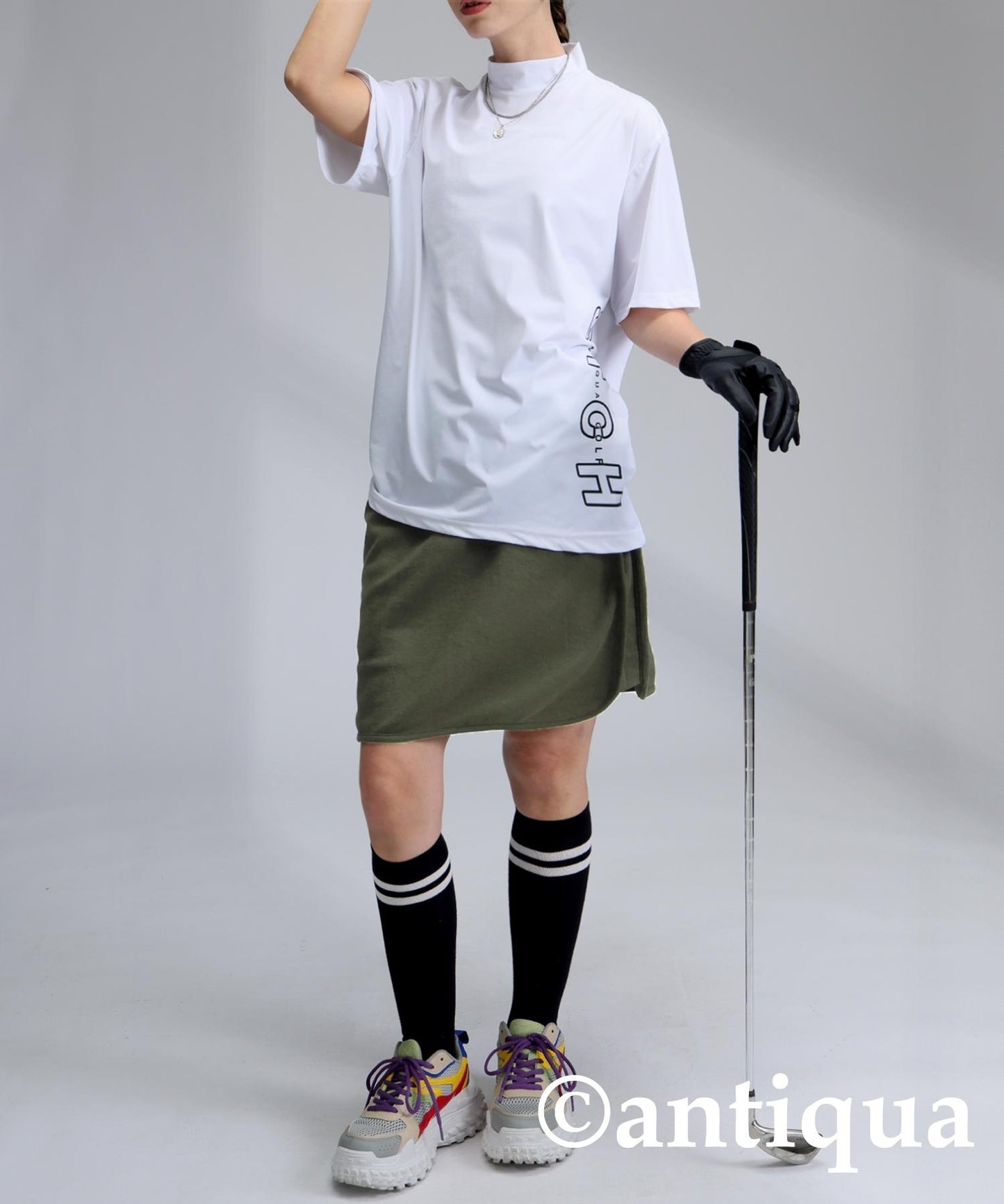 Ladies ANTIQUA GOLF × STCH Color Scheme Logo Skirt
