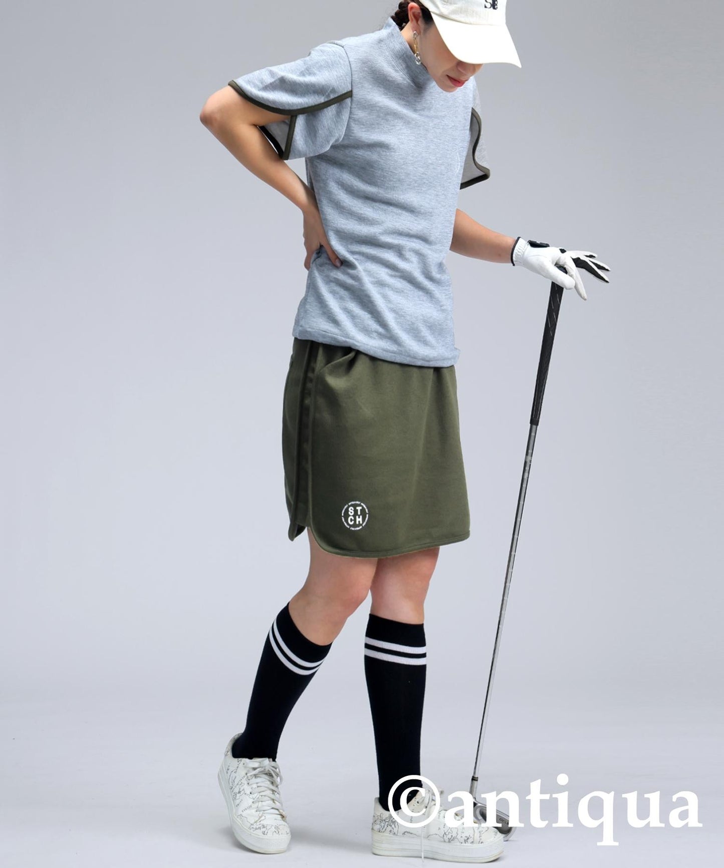 Ladies ANTIQUA GOLF × STCH Color Scheme Logo Skirt