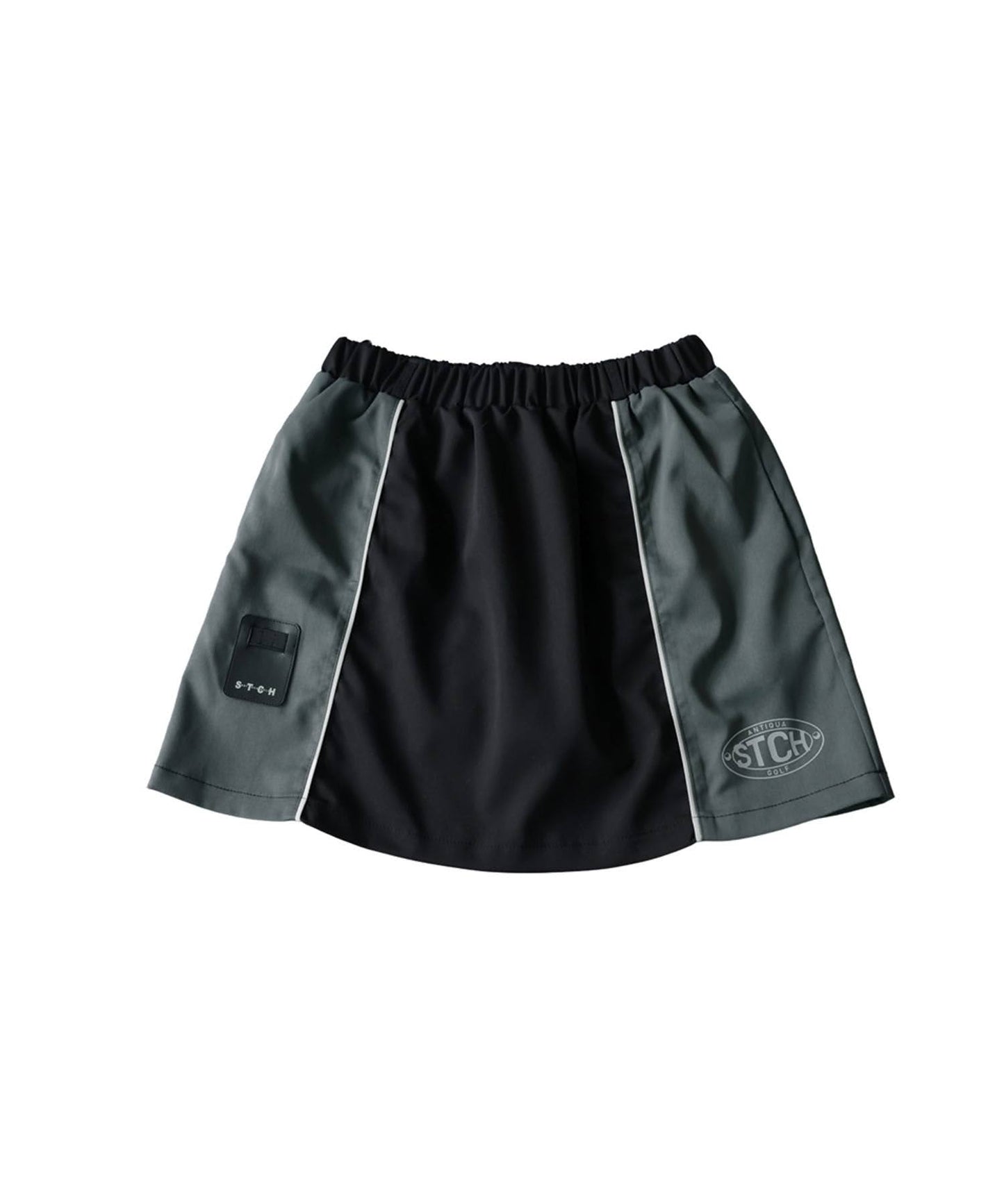 ANTIQUA GOLF×STCH Color-Blocked Piping Mini Skirt Ladies