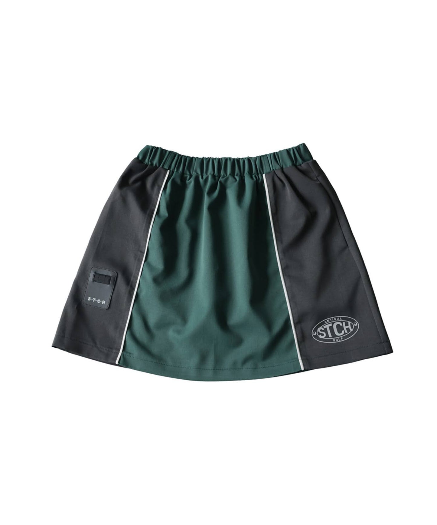 ANTIQUA GOLF×STCH Color-Blocked Piping Mini Skirt Ladies