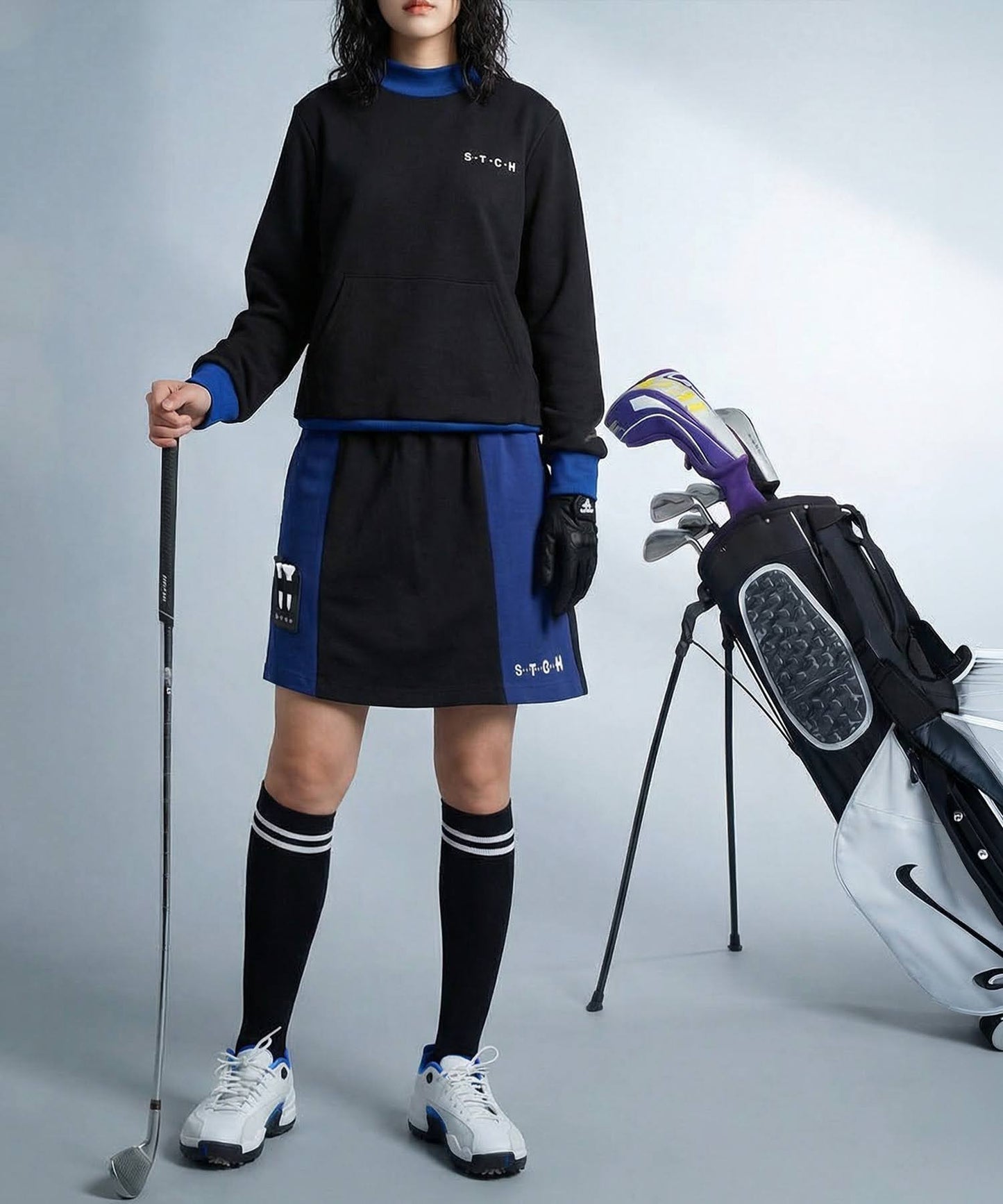 ANTIQUA GOLF×STCH Culotte Skirt With Built-In Inner Shorts Ladies