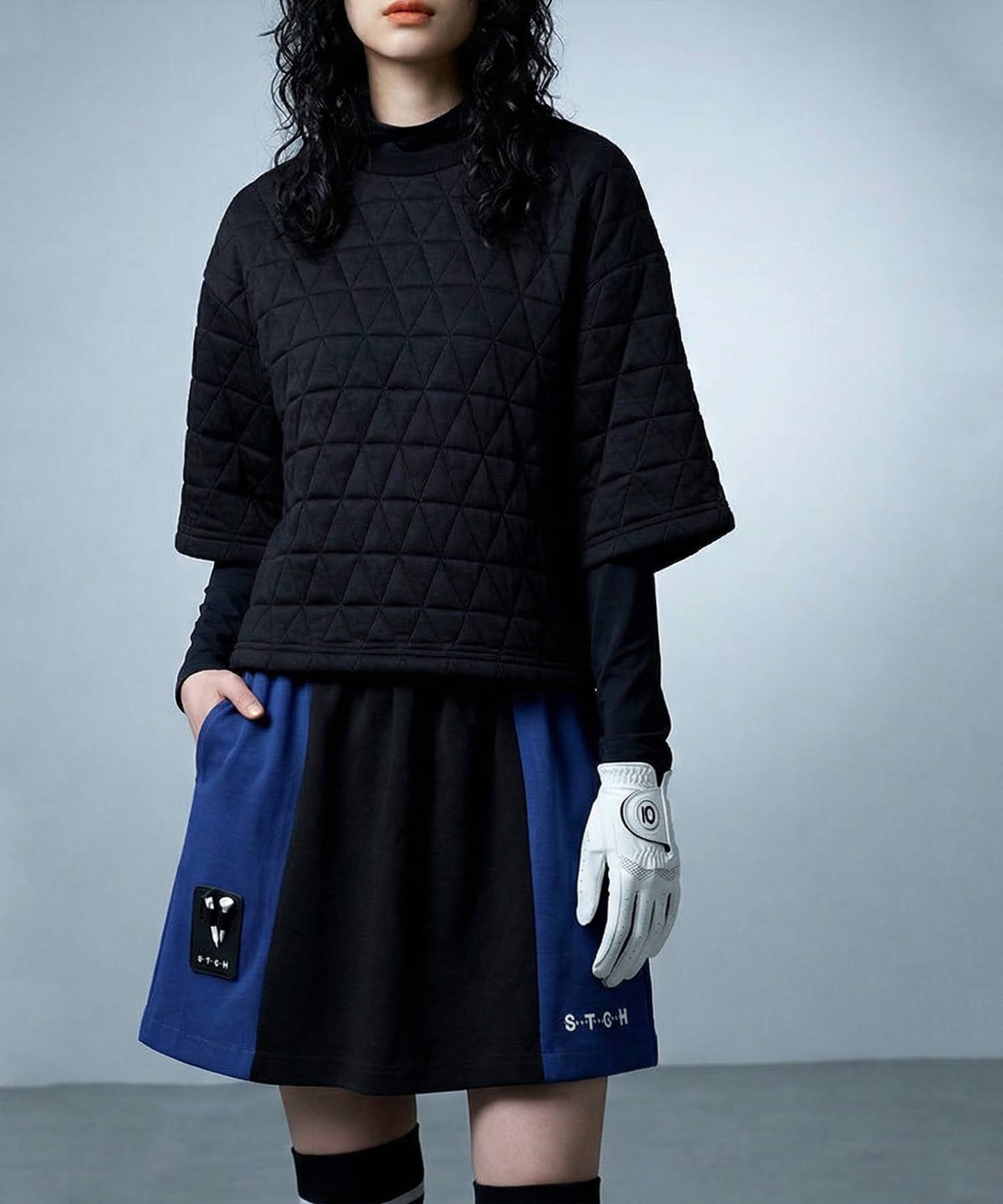 ANTIQUA GOLF×STCH Culotte Skirt With Built-In Inner Shorts Ladies