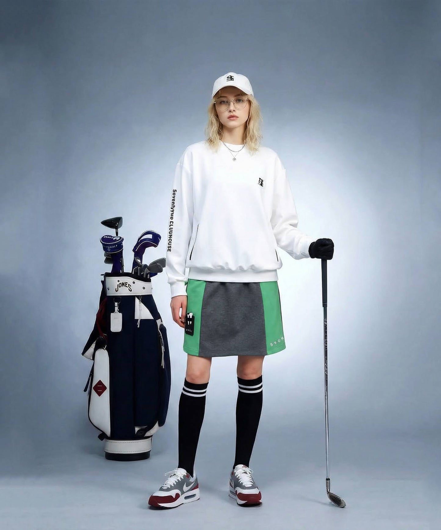 ANTIQUA GOLF×STCH Culotte Skirt With Built-In Inner Shorts Ladies